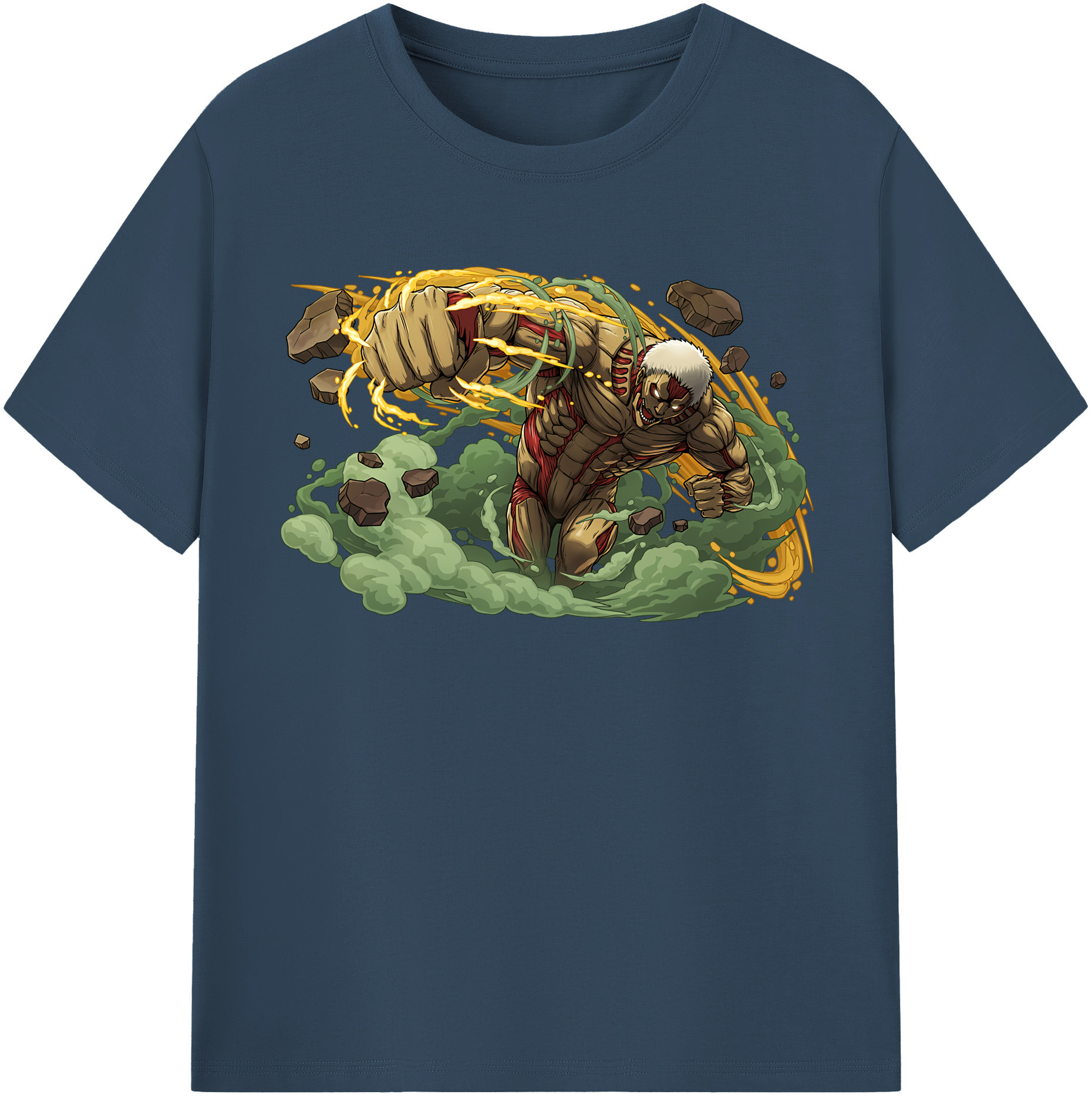 （画像用） 進撃の巨人 Attack on Titan 綿100％半袖Tシャツ（フロントプリント）