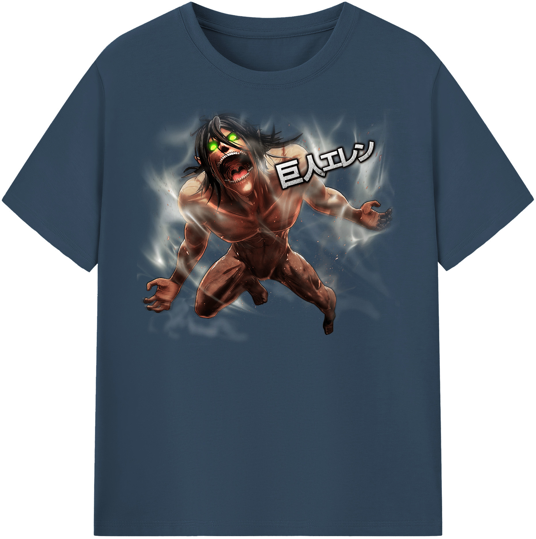 （画像用） 進撃の巨人 Attack on Titan 綿100％半袖Tシャツ（フロントプリント）