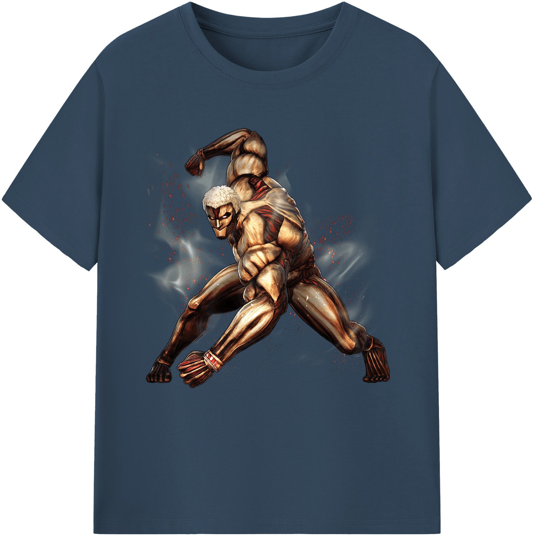（画像用） 進撃の巨人 Attack on Titan 綿100％半袖Tシャツ（フロントプリント）