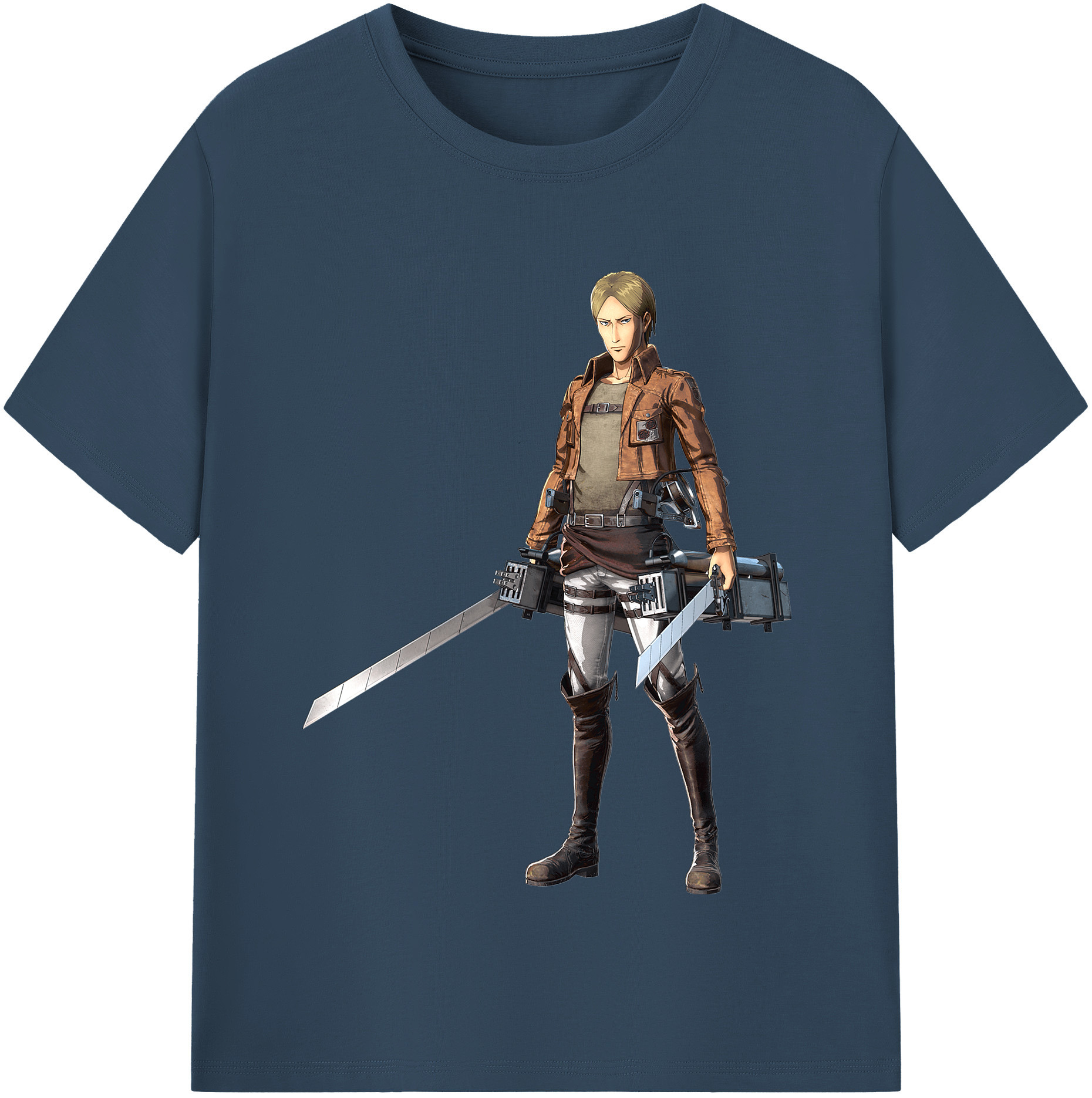 （画像用） 進撃の巨人 Attack on Titan 綿100％半袖Tシャツ（フロントプリント）