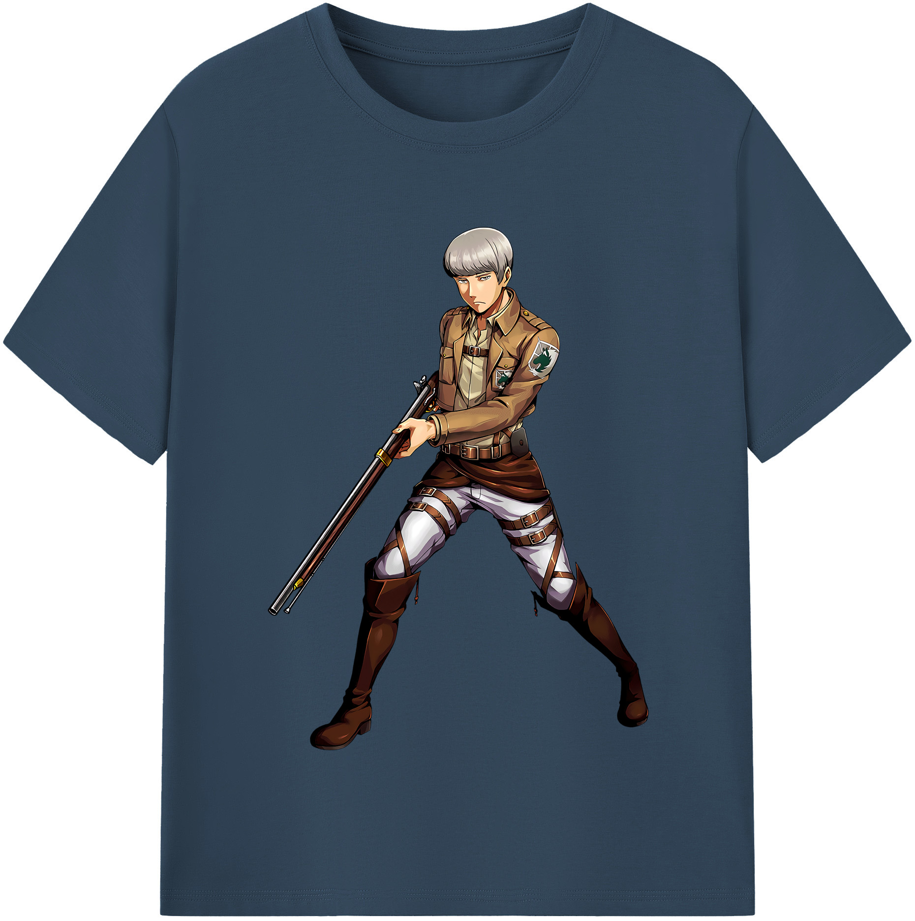 （画像用） 進撃の巨人 Attack on Titan 綿100％半袖Tシャツ（フロントプリント）