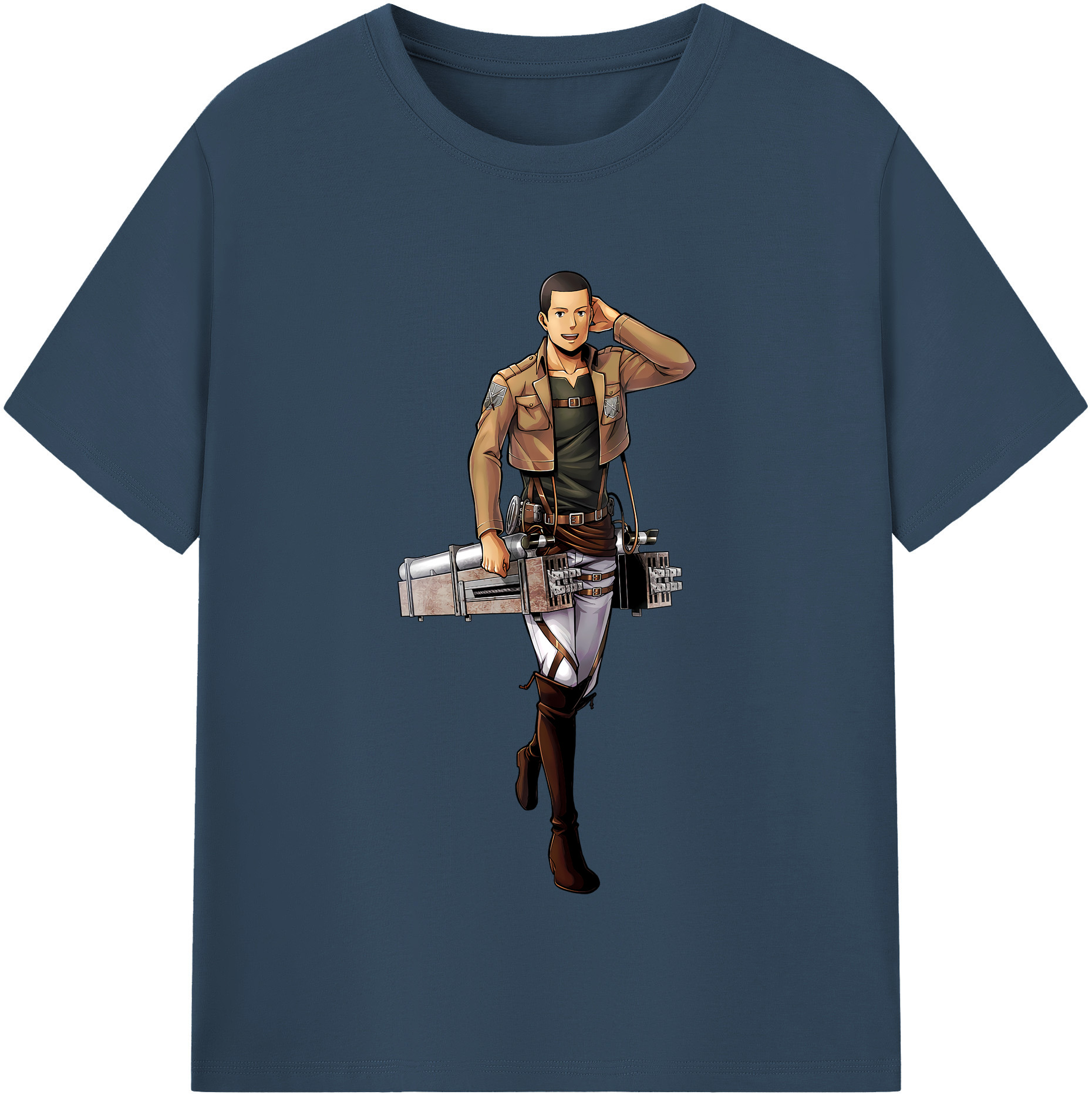 （画像用） 進撃の巨人 Attack on Titan 綿100％半袖Tシャツ（フロントプリント）