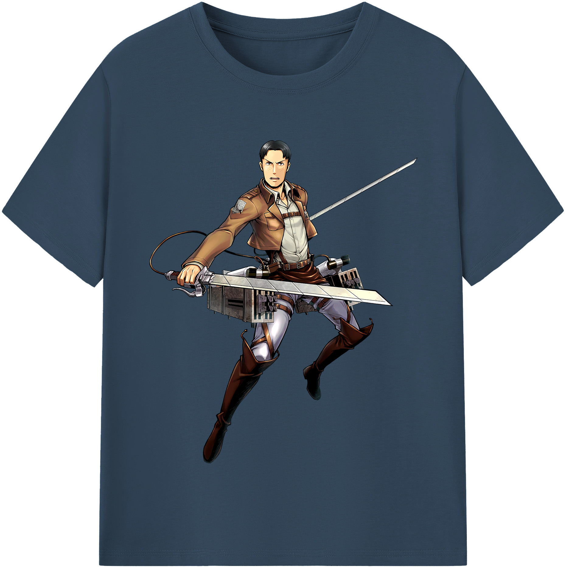 （画像用） 進撃の巨人 Attack on Titan 綿100％半袖Tシャツ（フロントプリント）
