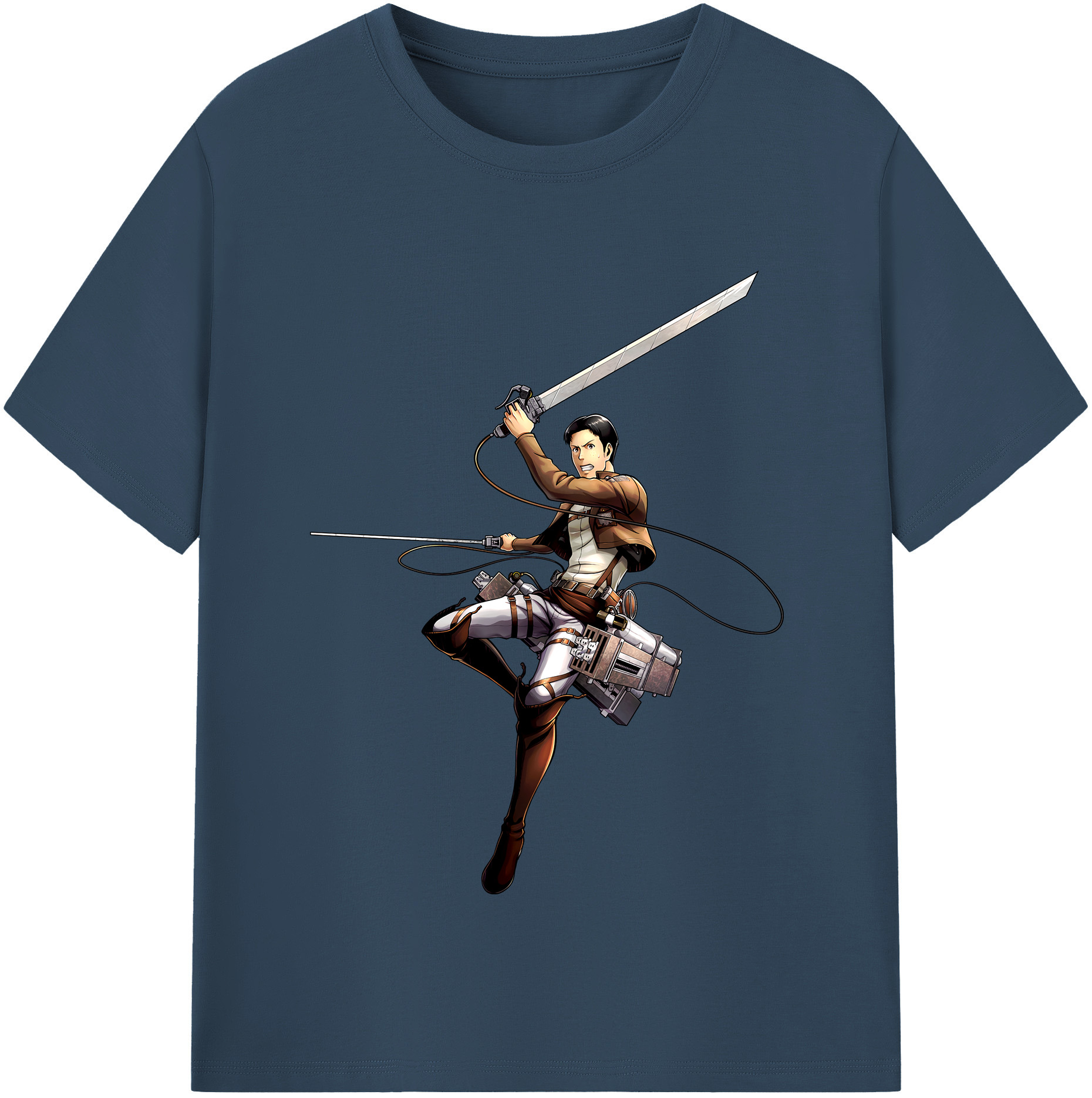 （画像用） 進撃の巨人 Attack on Titan 綿100％半袖Tシャツ（フロントプリント）