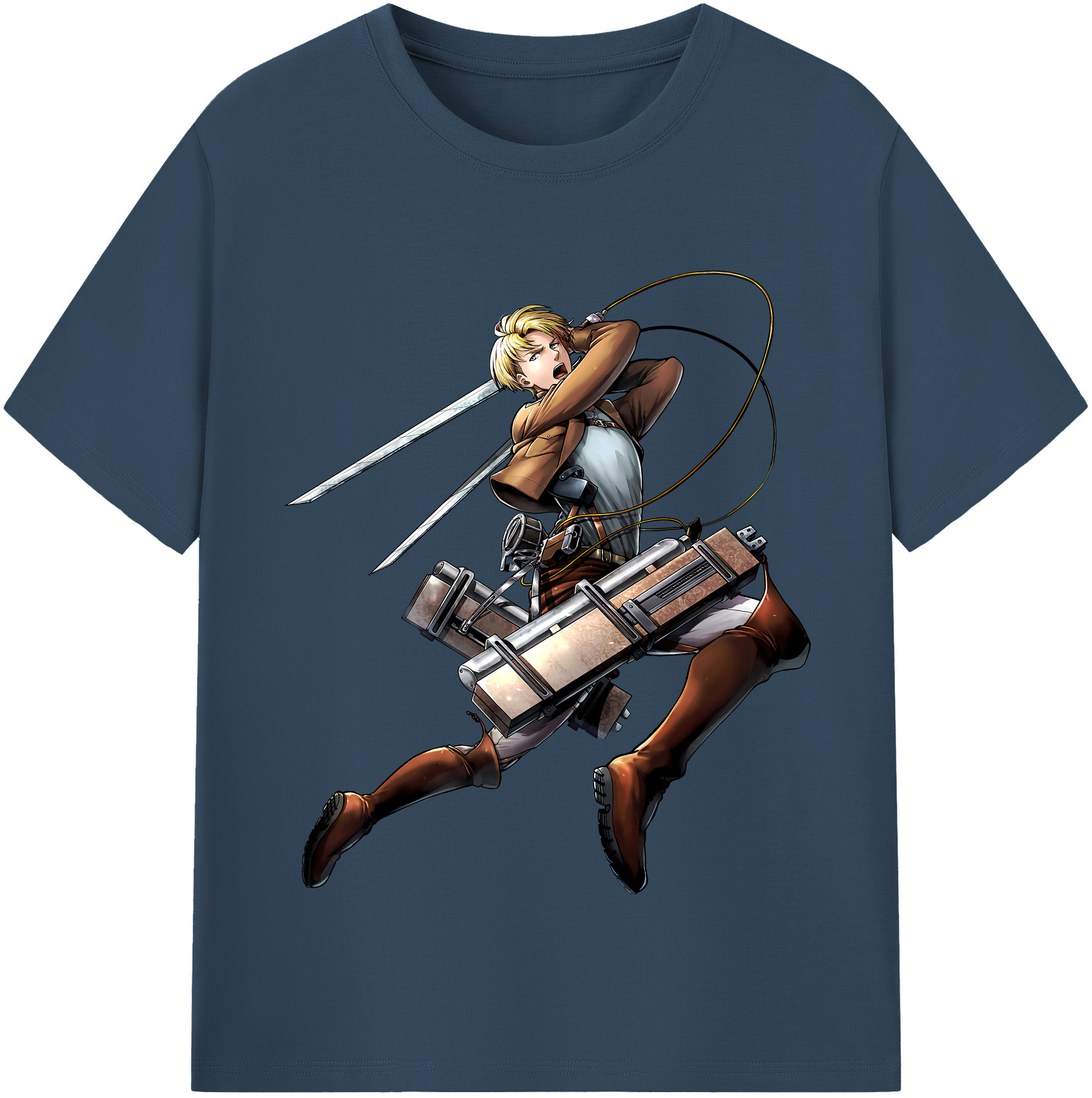 （画像用） 進撃の巨人 Attack on Titan 綿100％半袖Tシャツ（フロントプリント）