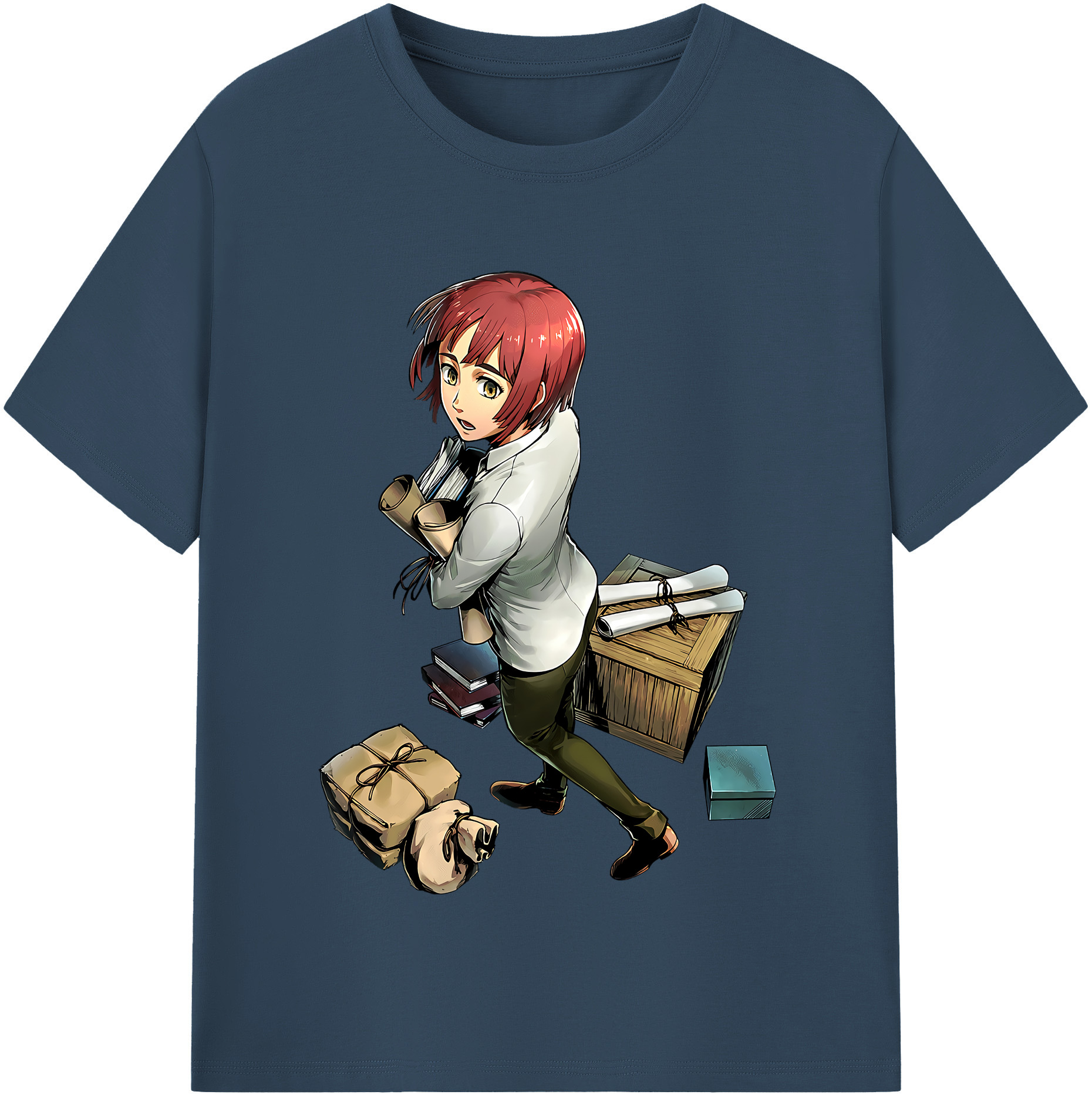 （画像用） 進撃の巨人 Attack on Titan 綿100％半袖Tシャツ（フロントプリント）