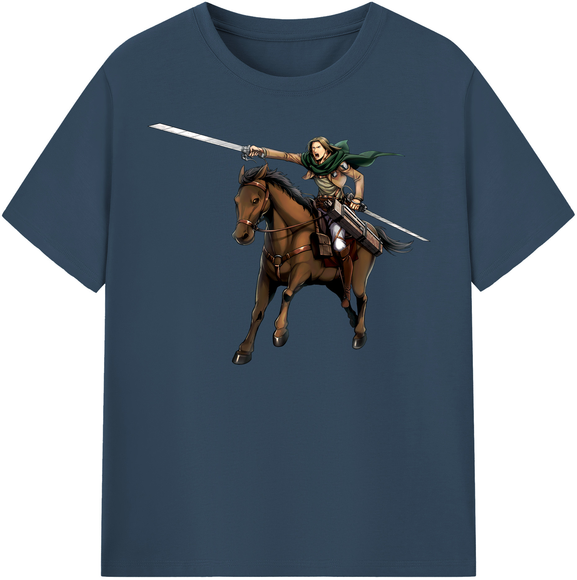 （画像用） 進撃の巨人 Attack on Titan 綿100％半袖Tシャツ（フロントプリント）