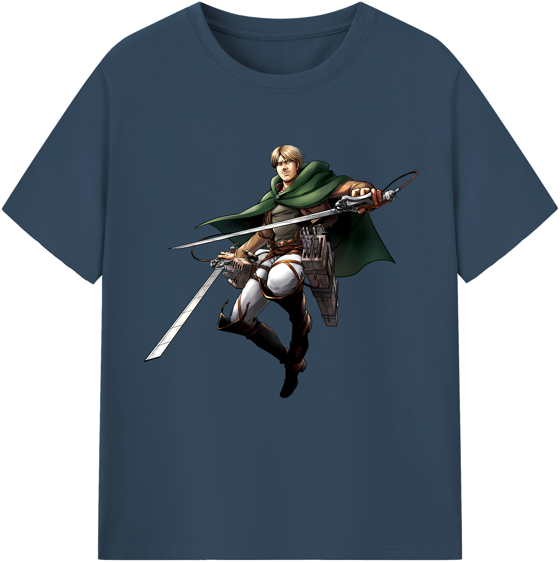 （画像用） 進撃の巨人 Attack on Titan 綿100％半袖Tシャツ（フロントプリント）
