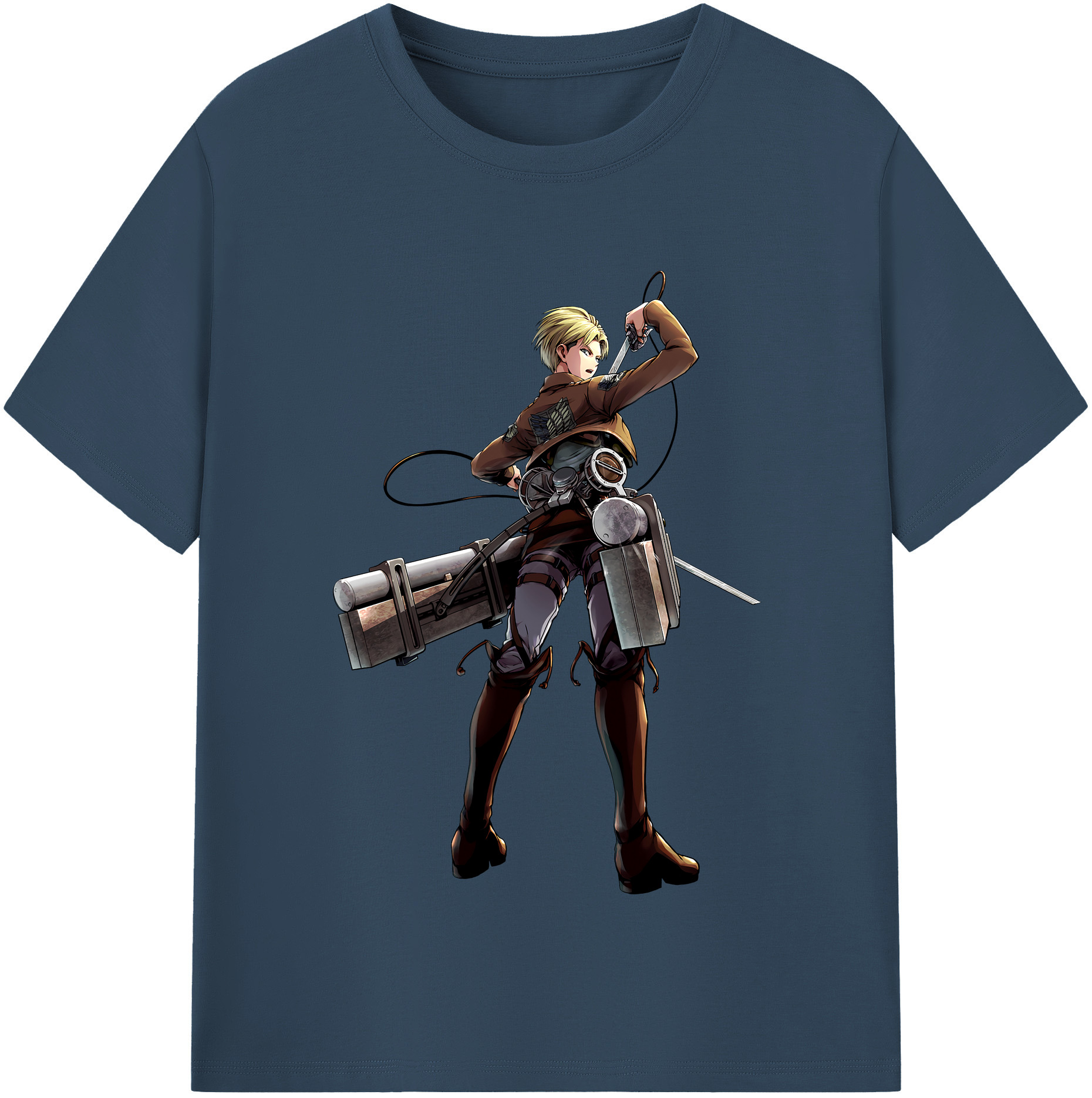 （画像用） 進撃の巨人 Attack on Titan 綿100％半袖Tシャツ（フロントプリント）