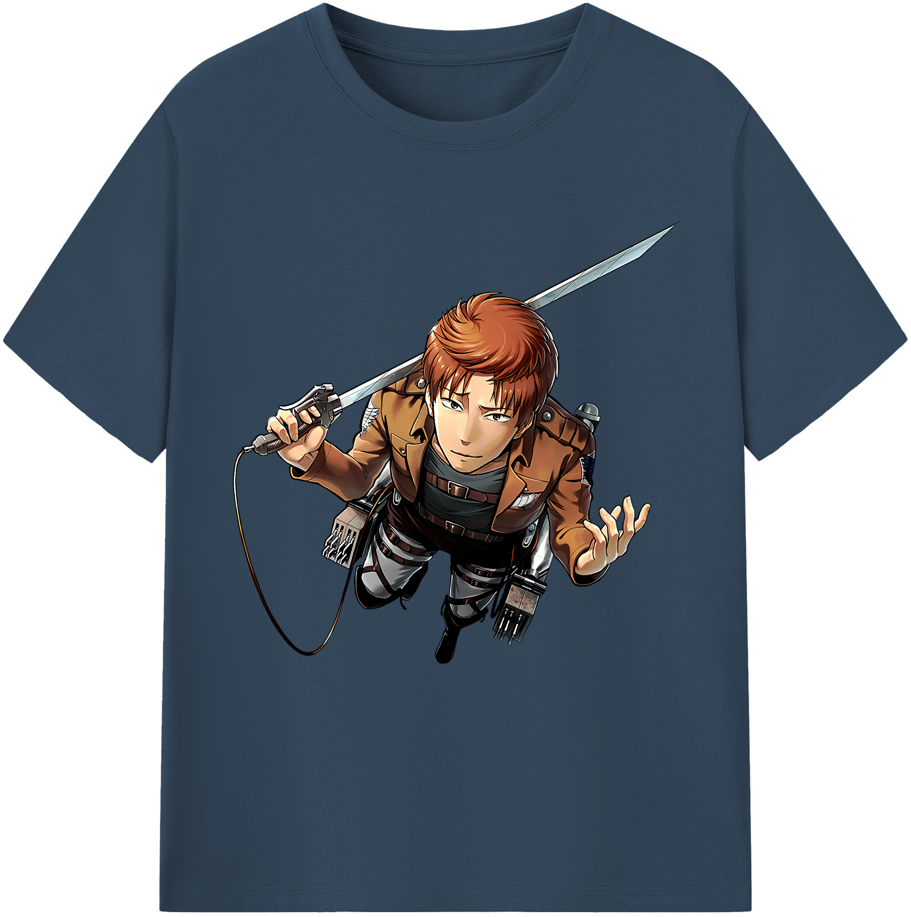 （画像用） 進撃の巨人 Attack on Titan 綿100％半袖Tシャツ（フロントプリント）