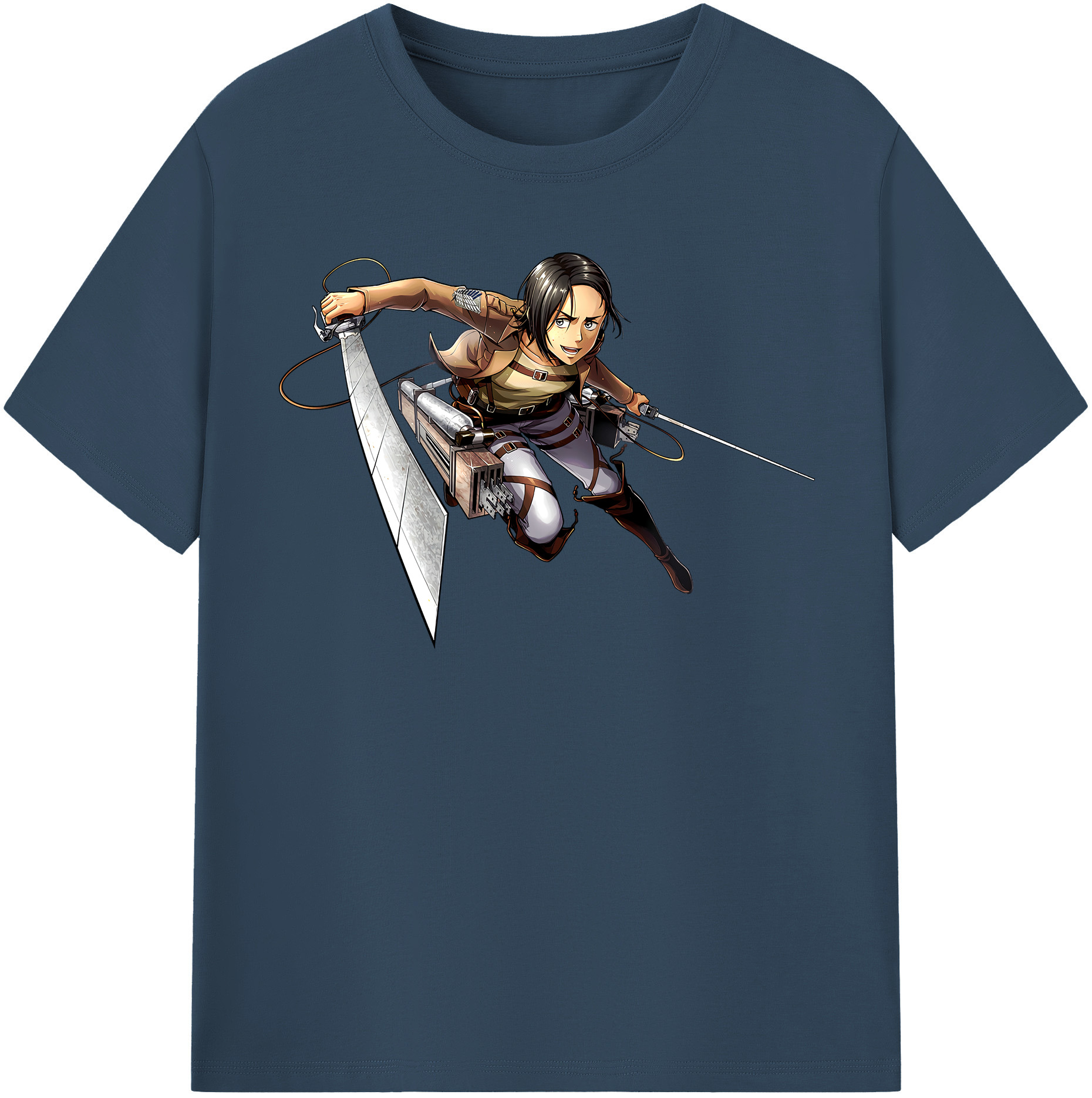 （画像用） 進撃の巨人 Attack on Titan 綿100％半袖Tシャツ（フロントプリント）