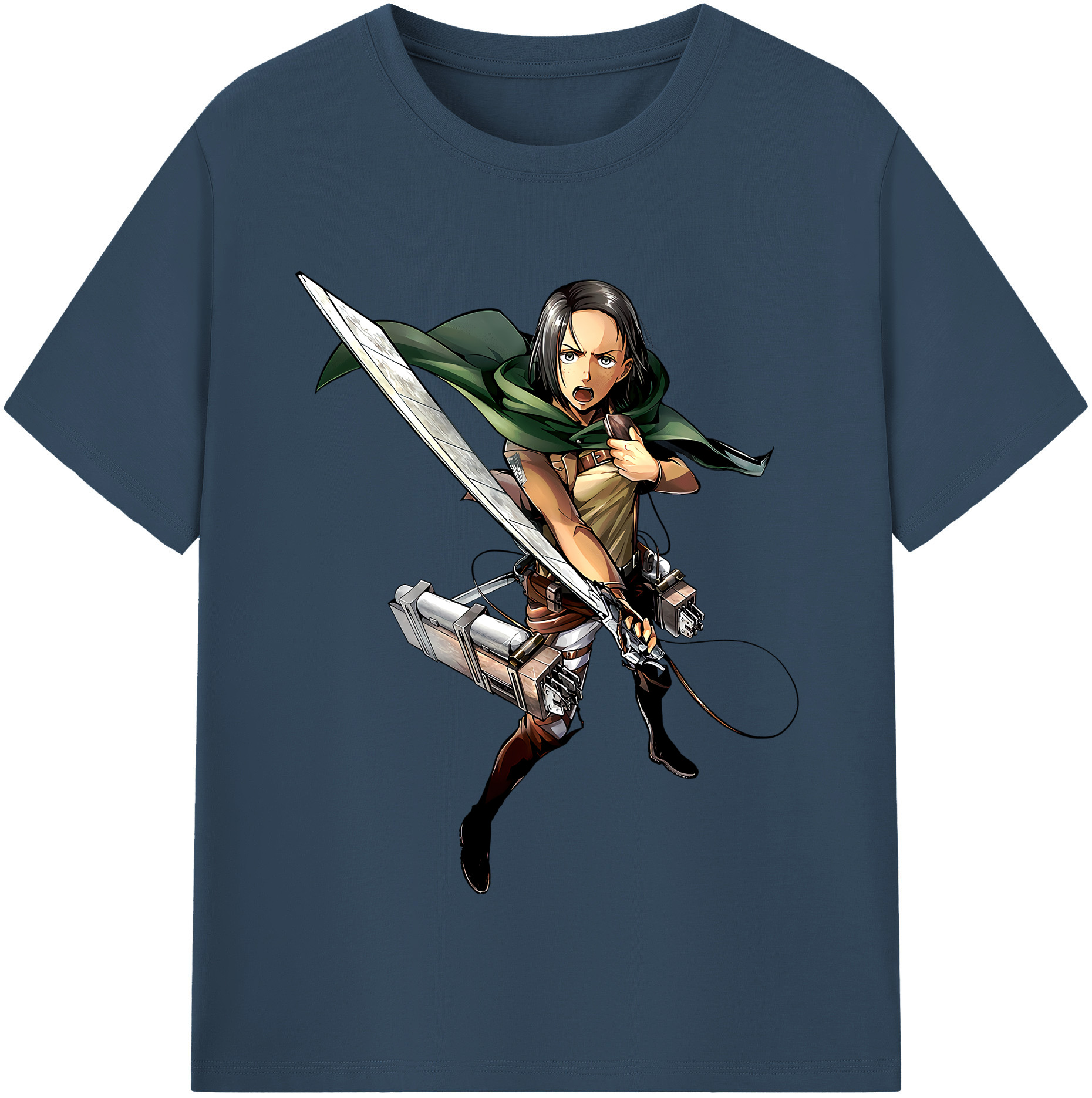 （画像用） 進撃の巨人 Attack on Titan 綿100％半袖Tシャツ（フロントプリント）