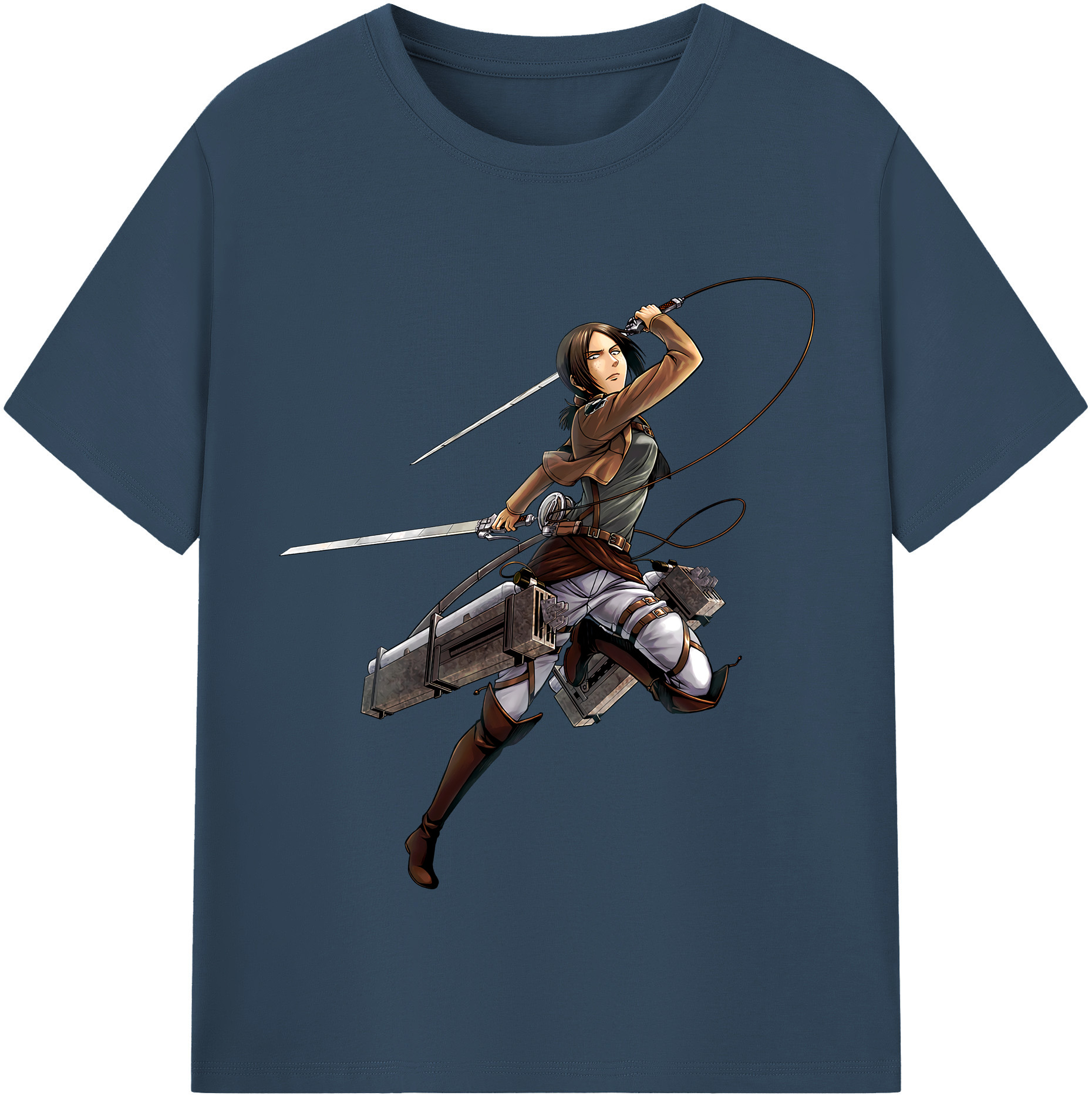 （画像用） 進撃の巨人 Attack on Titan 綿100％半袖Tシャツ（フロントプリント）