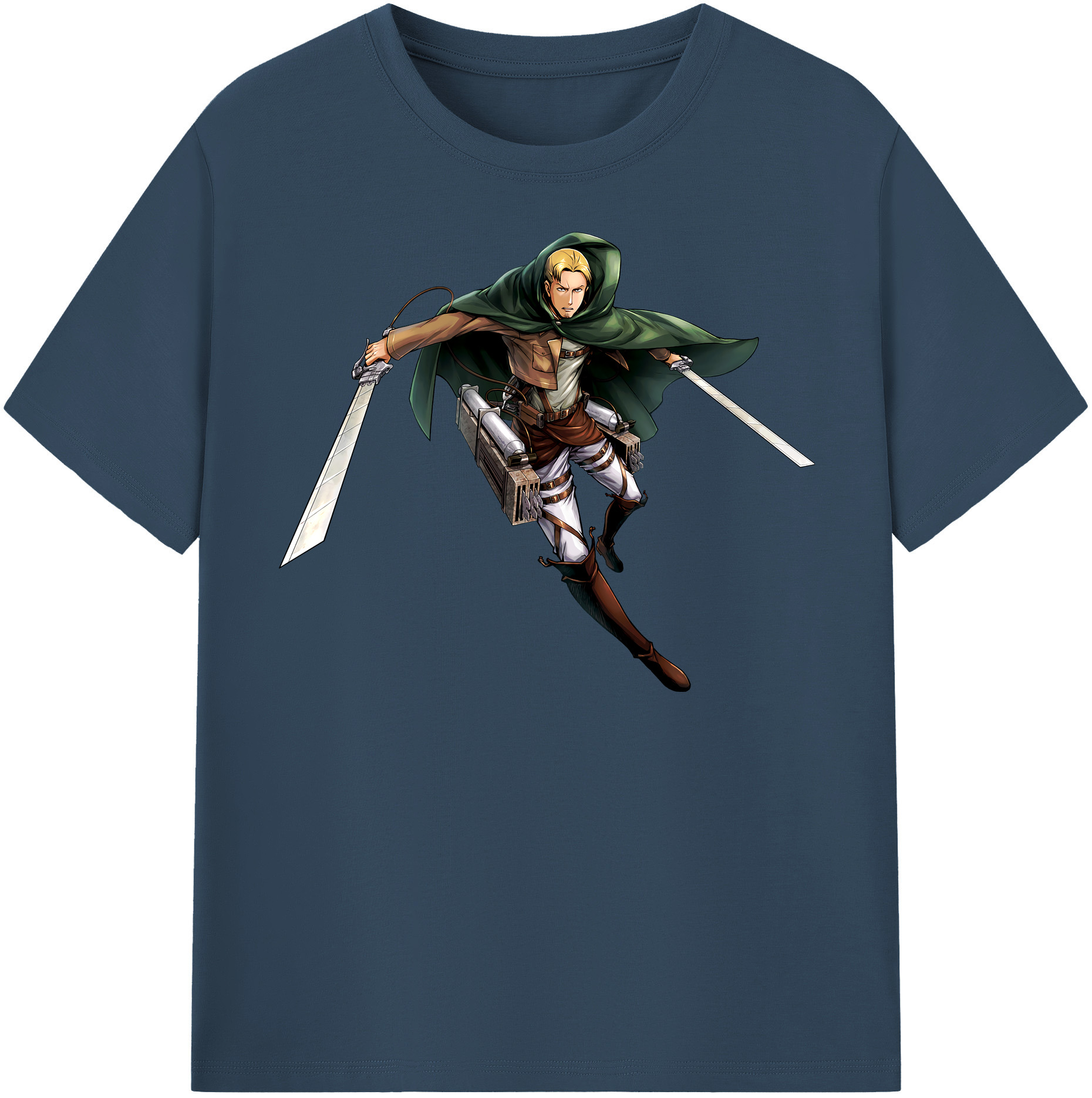 （画像用） 進撃の巨人 Attack on Titan 綿100％半袖Tシャツ（フロントプリント）