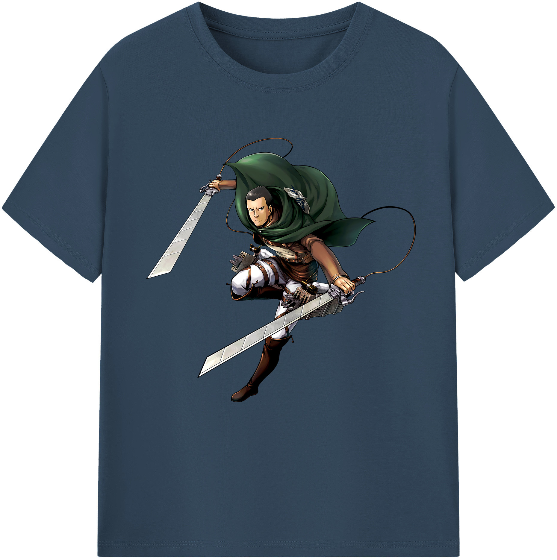 （画像用） 進撃の巨人 Attack on Titan 綿100％半袖Tシャツ（フロントプリント）