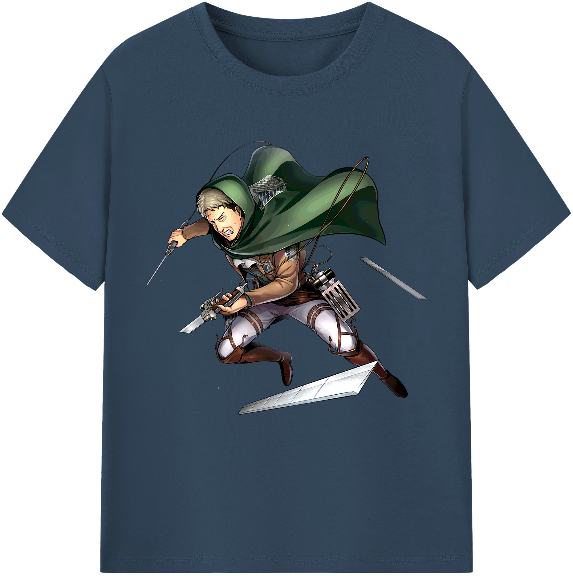 （画像用） 進撃の巨人 Attack on Titan 綿100％半袖Tシャツ（フロントプリント）