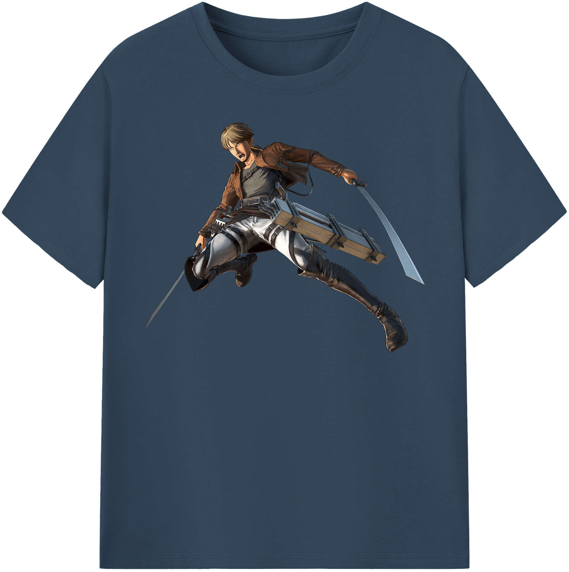 （画像用） 進撃の巨人 Attack on Titan 綿100％半袖Tシャツ（フロントプリント）