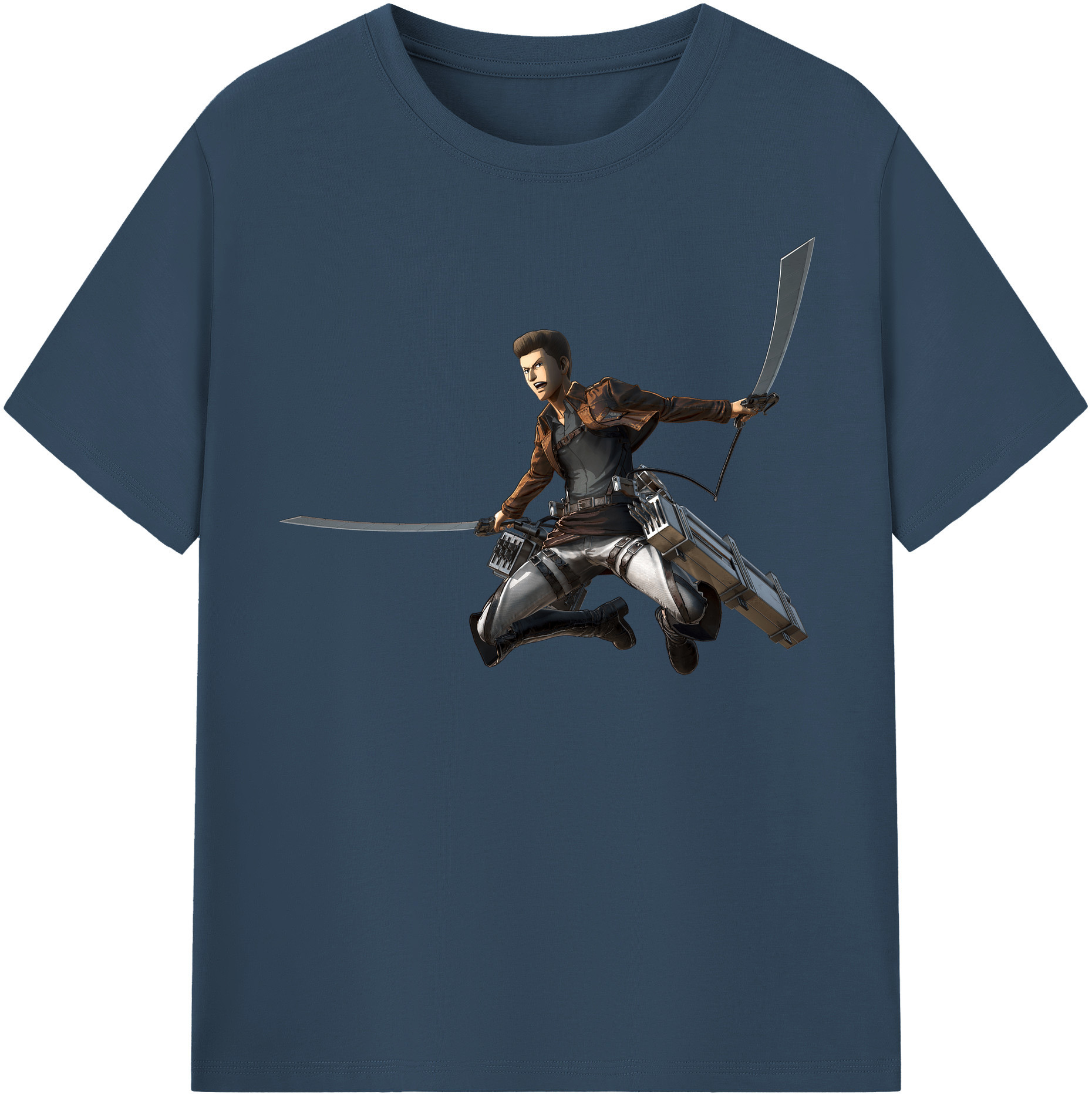 （画像用） 進撃の巨人 Attack on Titan 綿100％半袖Tシャツ（フロントプリント）