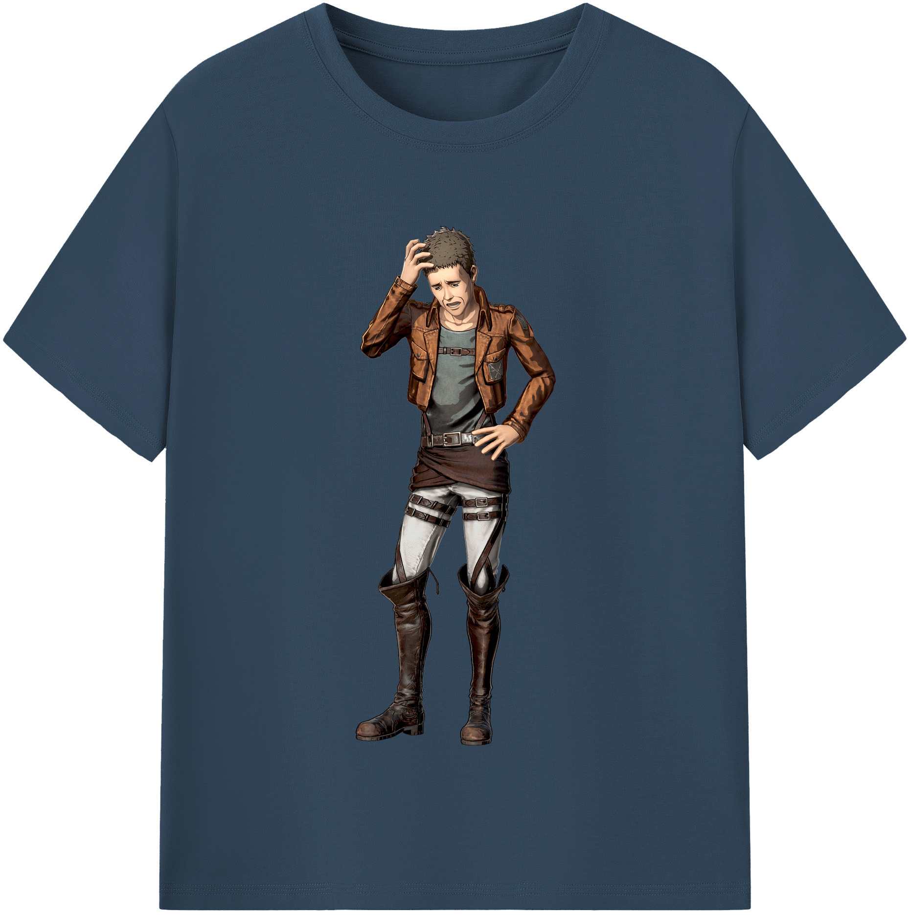 （画像用） 進撃の巨人 Attack on Titan 綿100％半袖Tシャツ（フロントプリント）