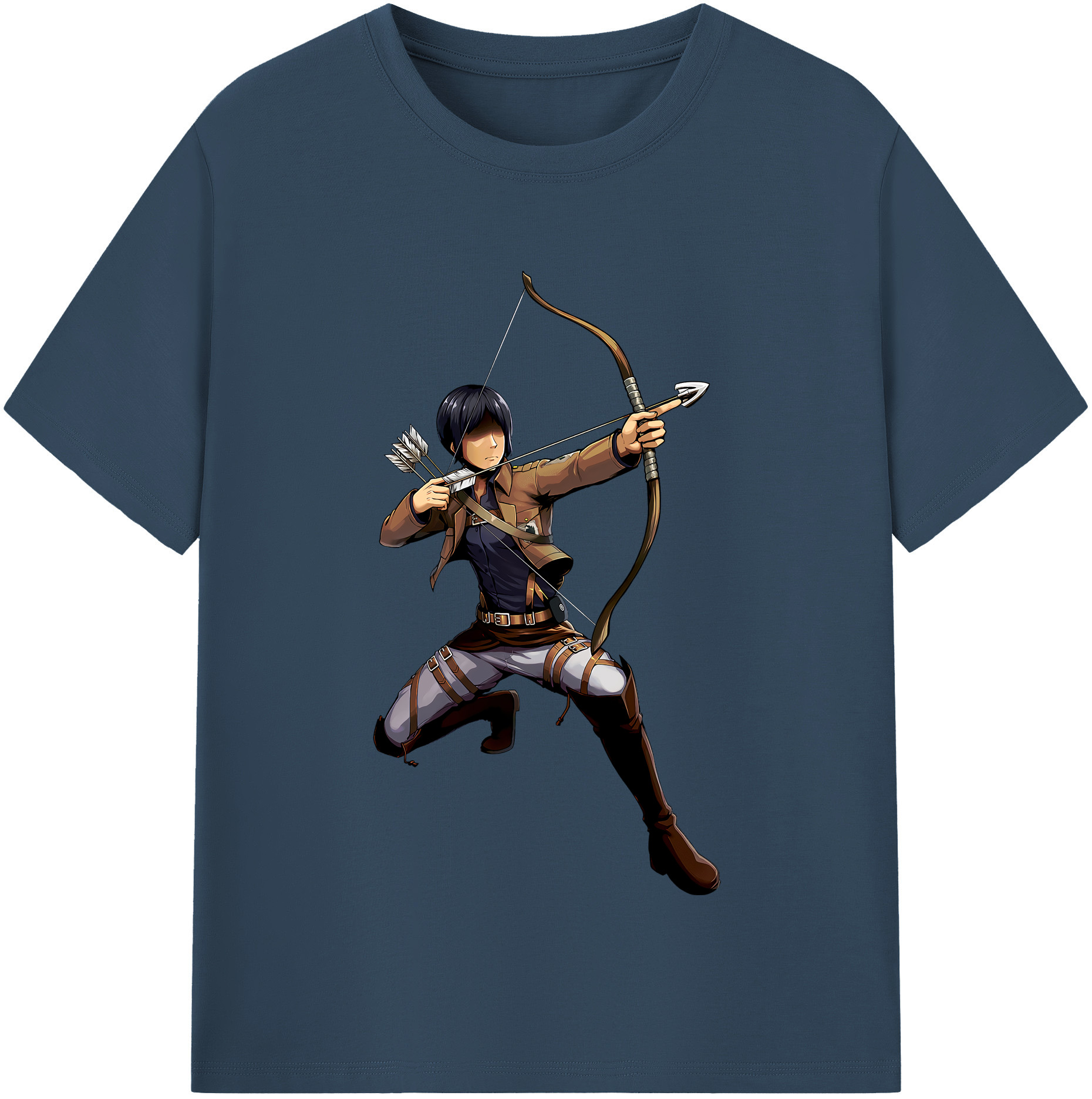 （画像用） 進撃の巨人 Attack on Titan 綿100％半袖Tシャツ（フロントプリント）
