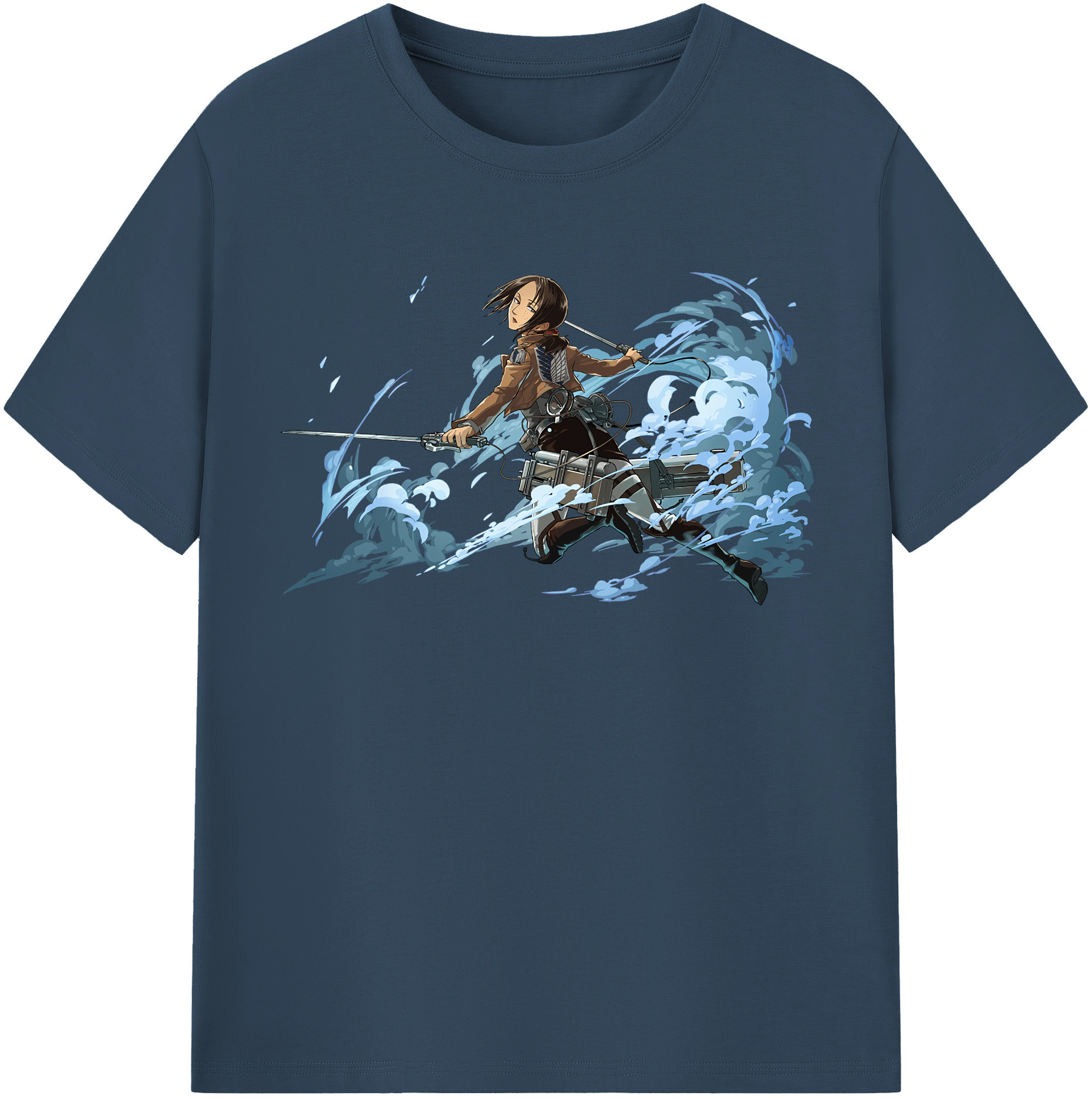 （画像用） 進撃の巨人 Attack on Titan 綿100％半袖Tシャツ（フロントプリント）