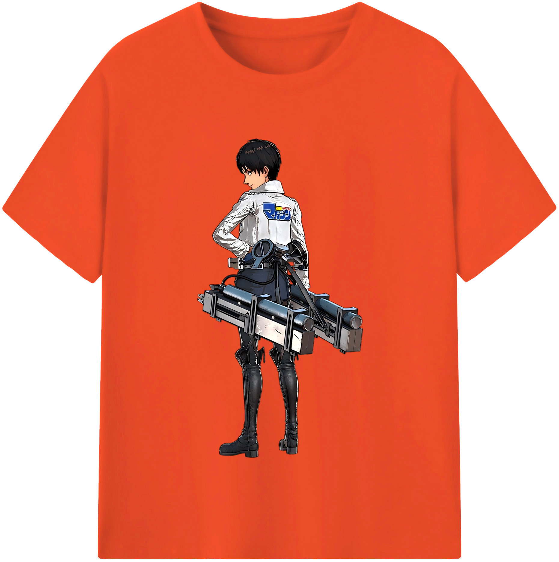 （画像用） 進撃の巨人 エレン･イェーガー Attack on Titan Eren Jäger 綿100％半袖Tシャツ（フロントプリント）