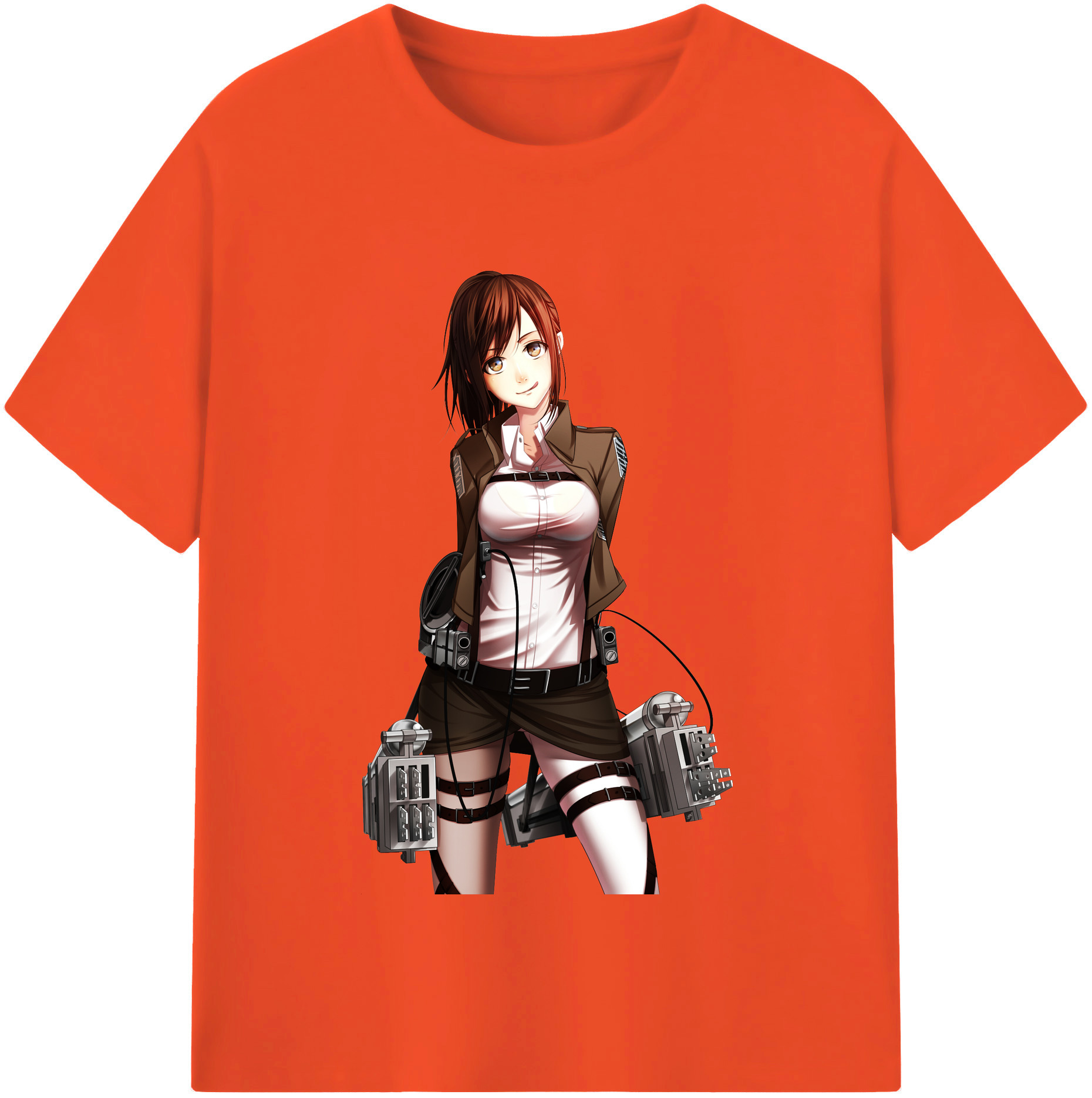 （画像用） 進撃の巨人 サシャ·ブラウス Attack on Titan Sasha Blaus 綿100％半袖Tシャツ（フロントプリント）