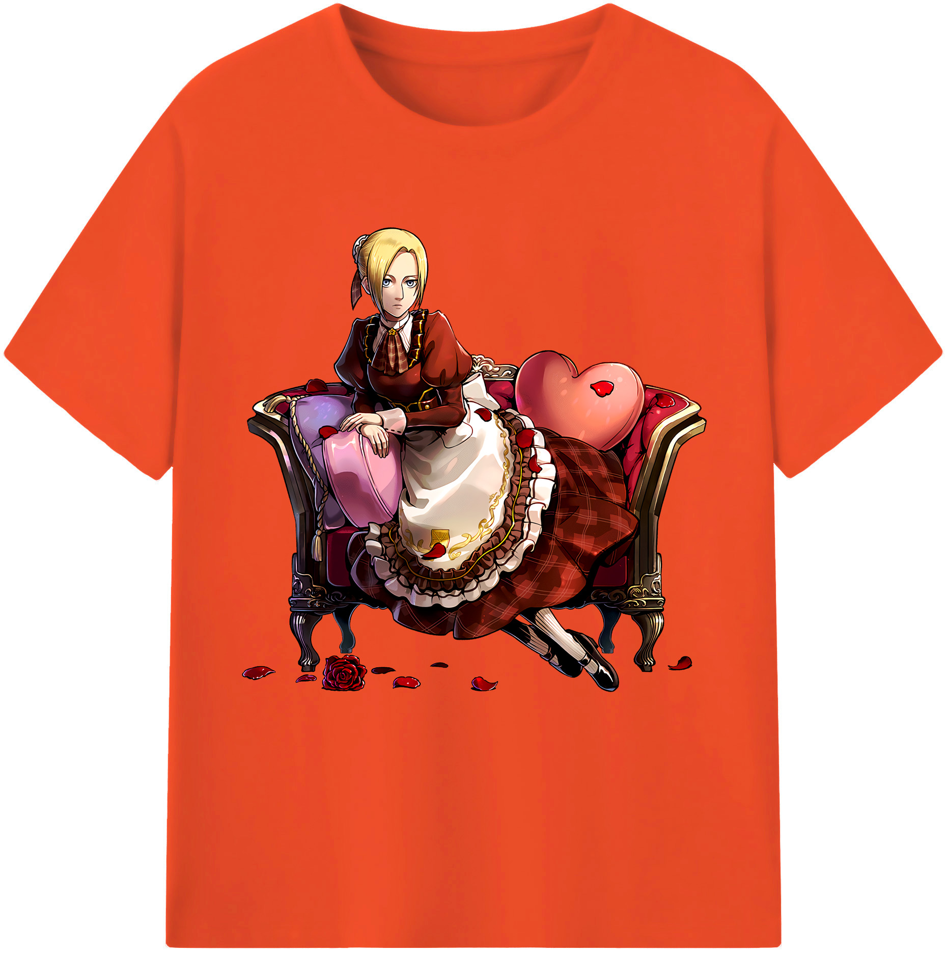 （画像用） 進撃の巨人 アニ・レオンハート Attack on Titan Annie Leonhart 綿100％半袖Tシャツ（フロントプリント）