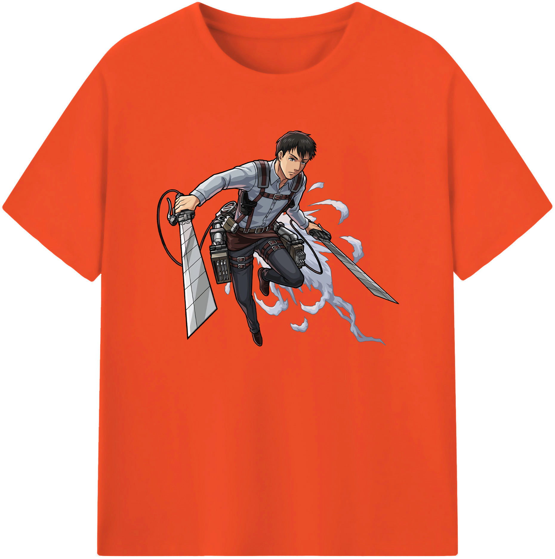 （画像用） 進撃の巨人 ベルトルト・フーバー Attack on Titan Bertholdt Hoover 綿100％半袖Tシャツ（フロントプリント）