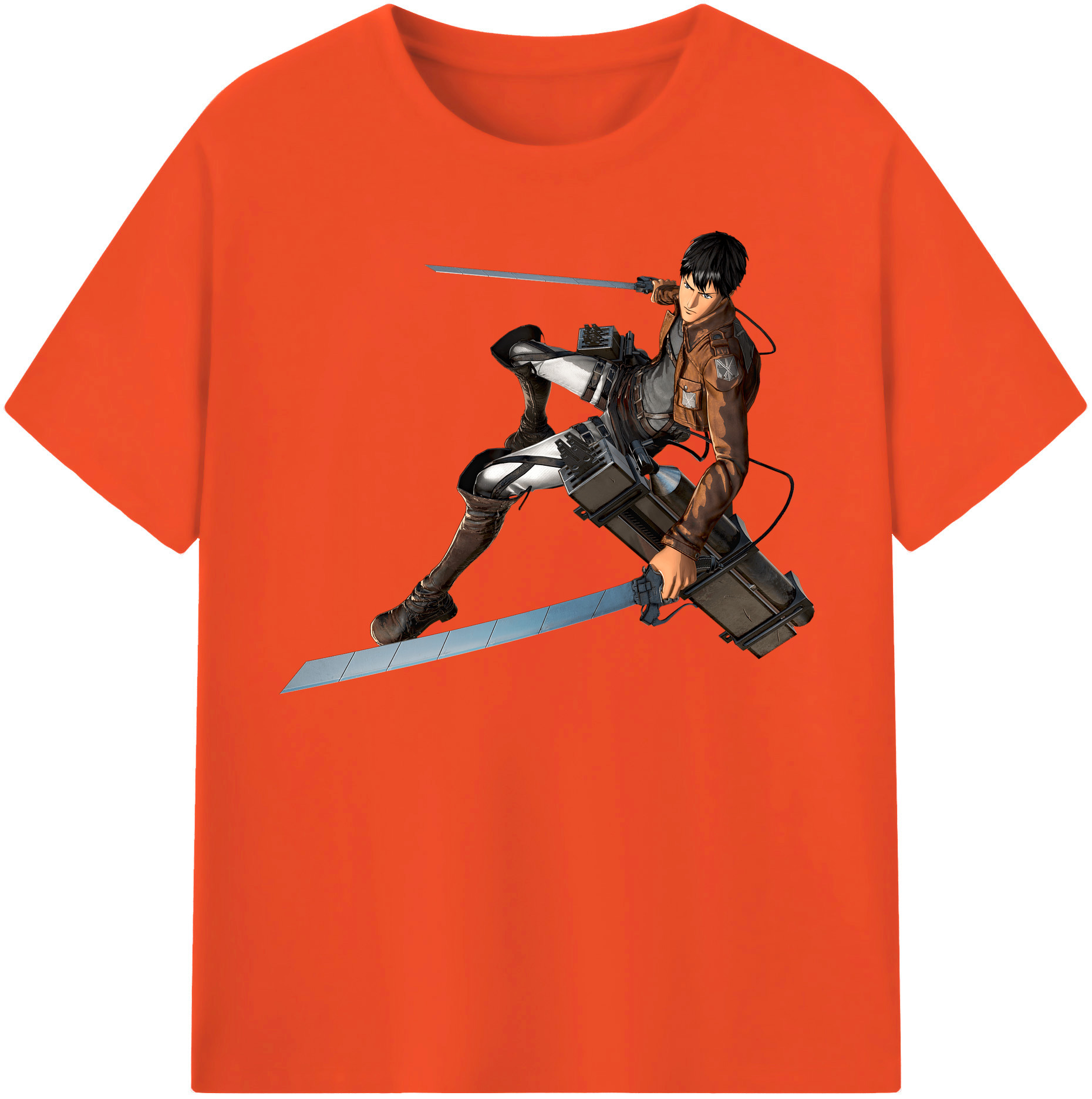 （画像用） 進撃の巨人 ベルトルト・フーバー Attack on Titan Bertholdt Hoover 綿100％半袖Tシャツ（フロントプリント）