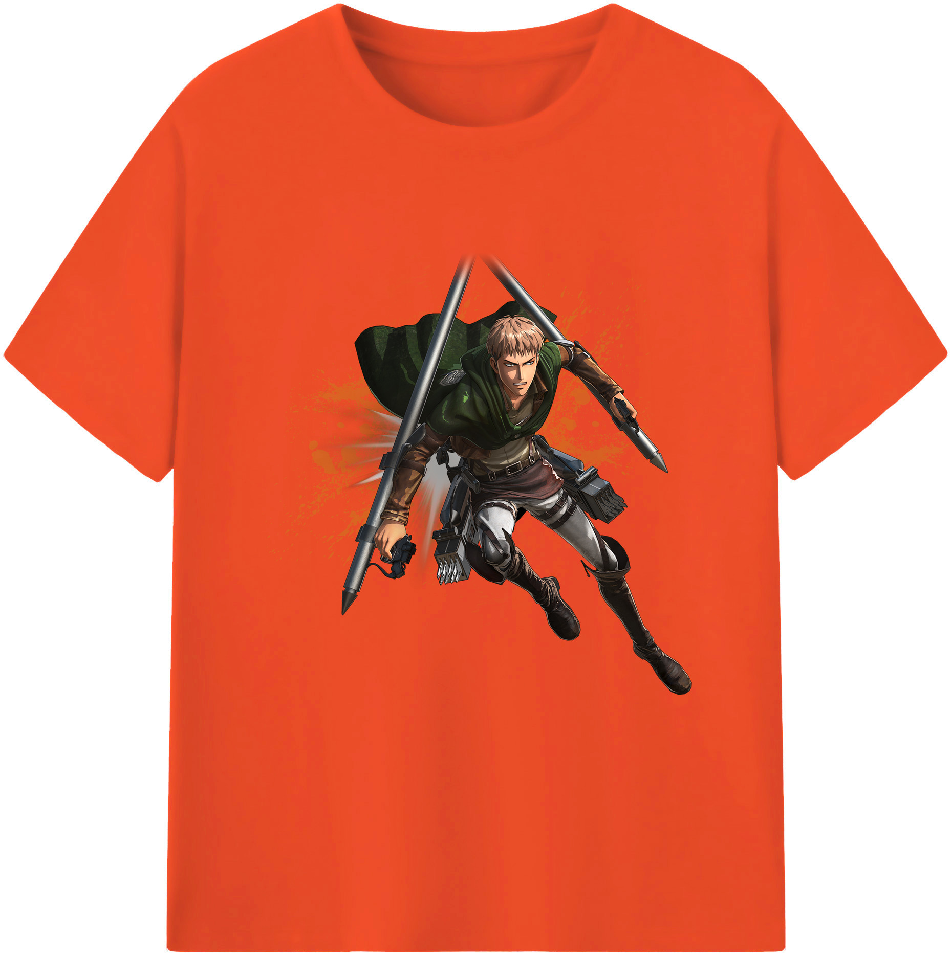 （画像用） 進撃の巨人 ジャン・キルシュタイン Attack on Titan Jean Kirstein 綿100％半袖Tシャツ（フロントプリント）