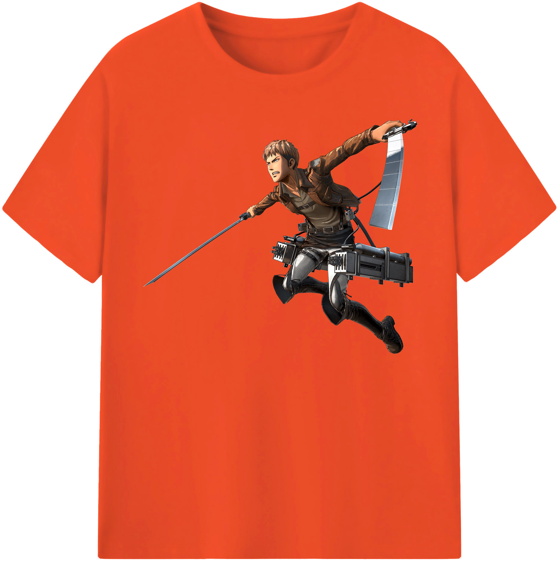 （画像用） 進撃の巨人 ジャン・キルシュタイン Attack on Titan Jean Kirstein 綿100％半袖Tシャツ（フロントプリント）