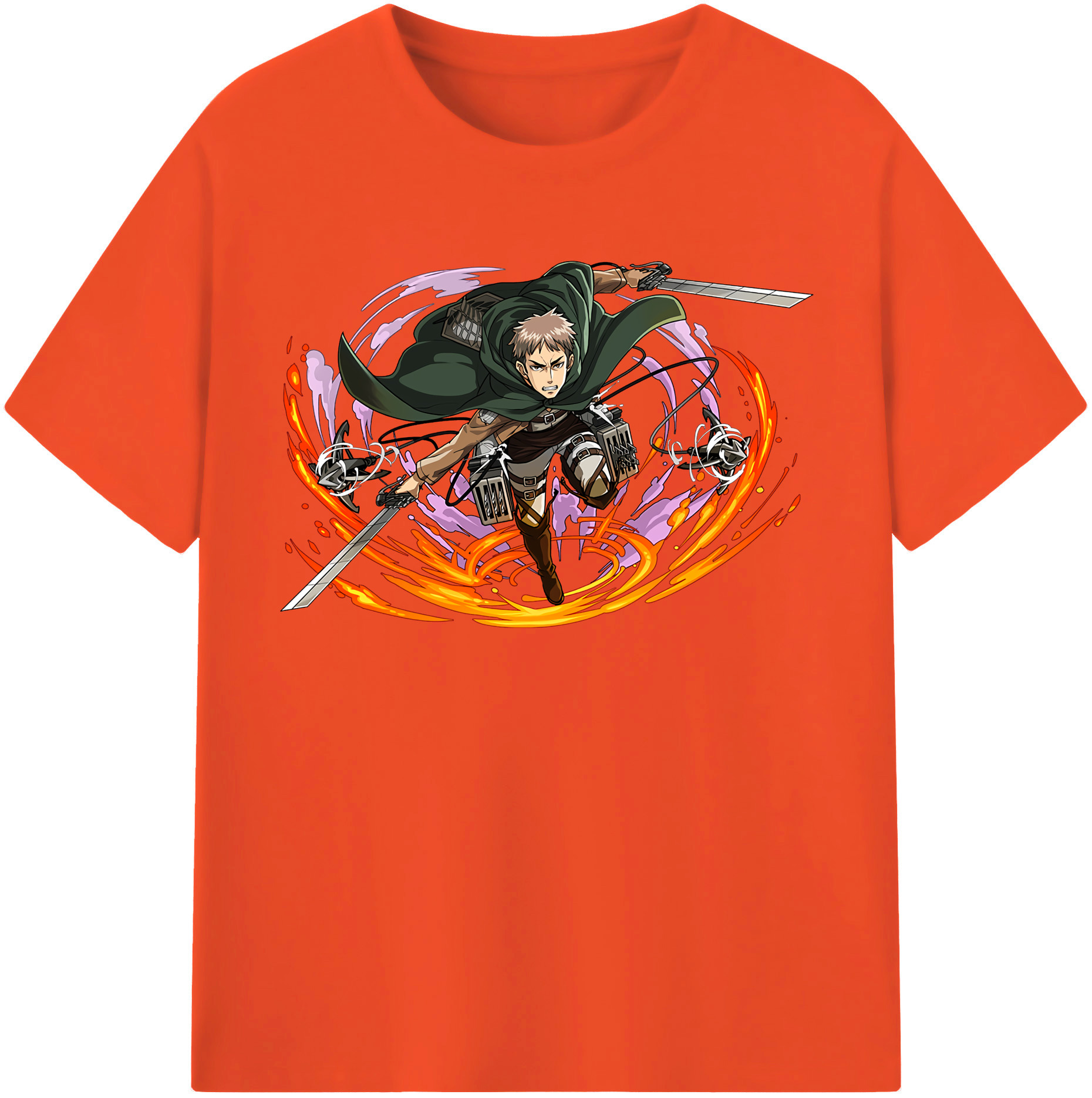 （画像用） 進撃の巨人 ジャン・キルシュタイン Attack on Titan Jean Kirstein 綿100％半袖Tシャツ（フロントプリント）