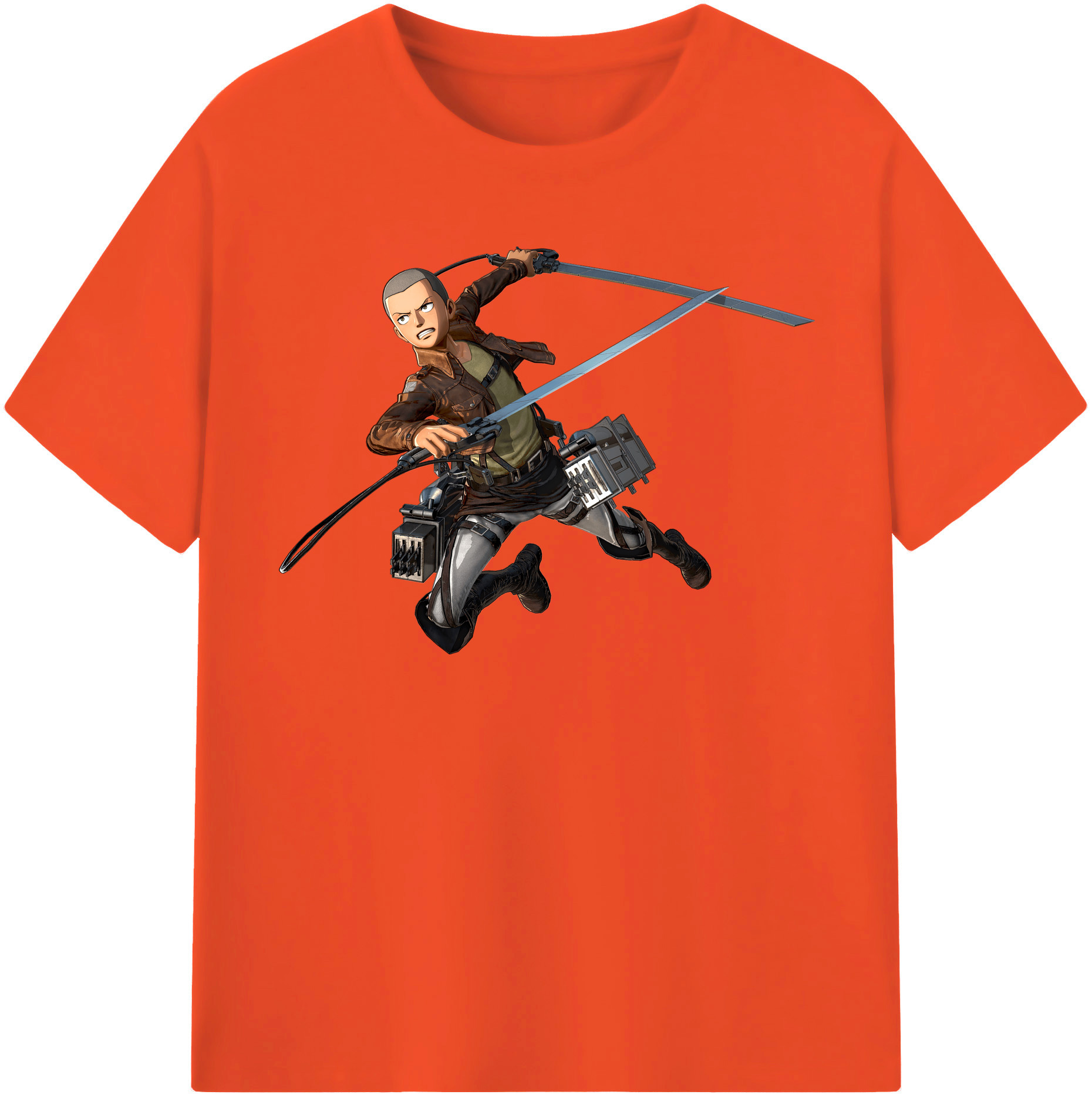 （画像用） 進撃の巨人 コニー·スプリンガー Attack on Titan Connie Springer 綿100％半袖Tシャツ（フロントプリント）