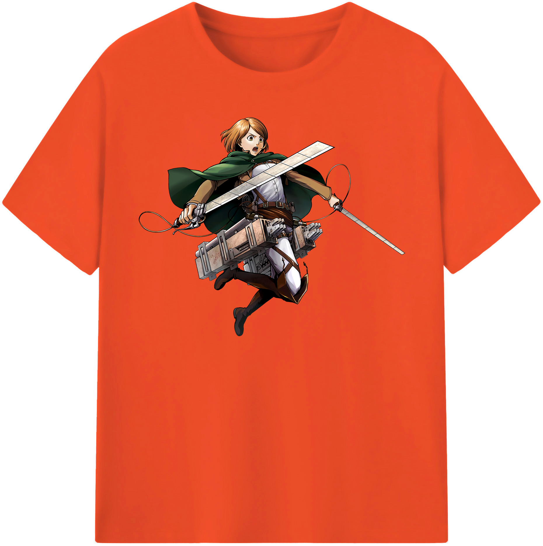 （画像用） 進撃の巨人 ペトラ·ラル Attack on Titan Petra Rall 綿100％半袖Tシャツ（フロントプリント）