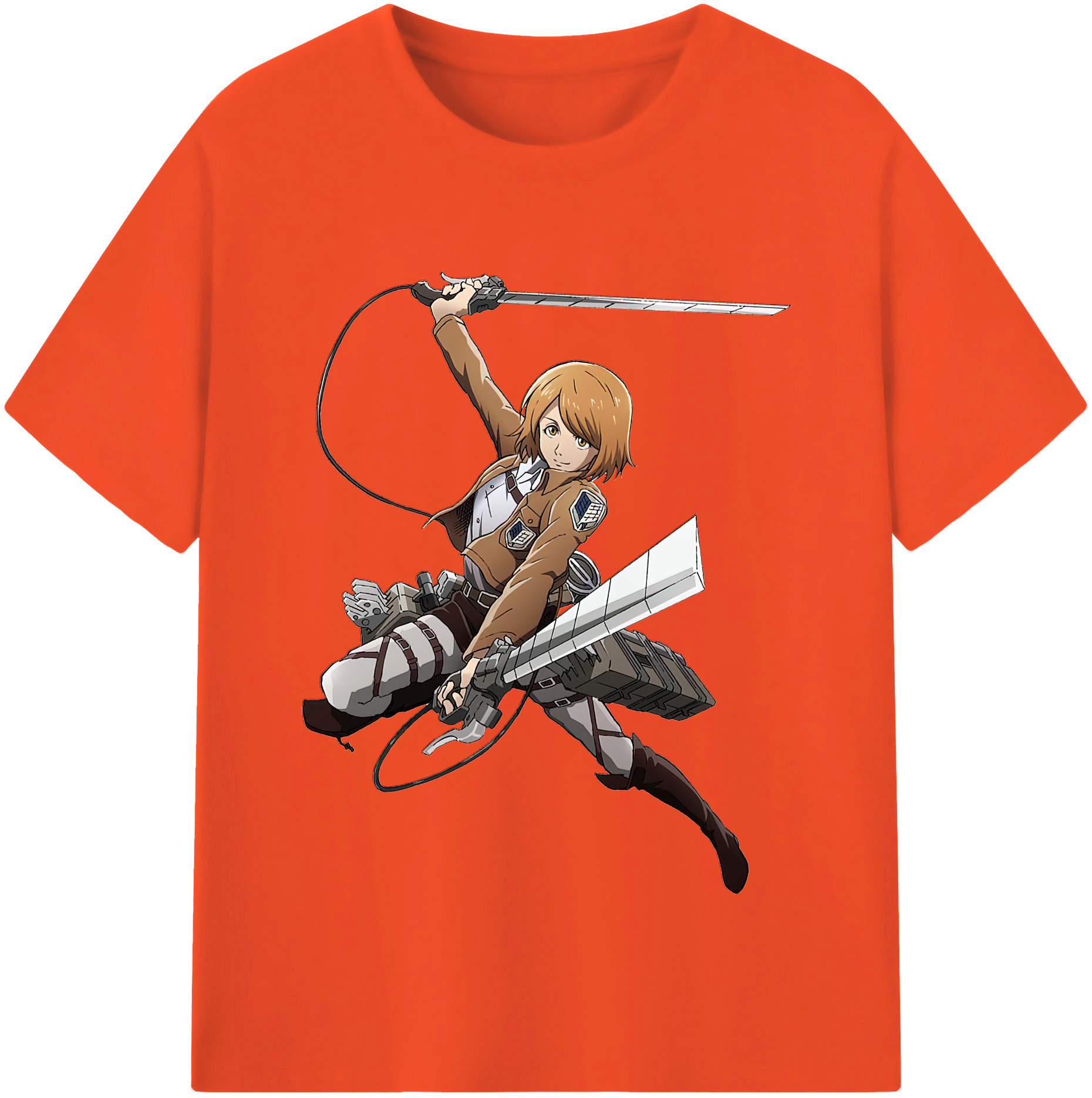 （画像用） 進撃の巨人 ペトラ·ラル Attack on Titan Petra Rall 綿100％半袖Tシャツ（フロントプリント）