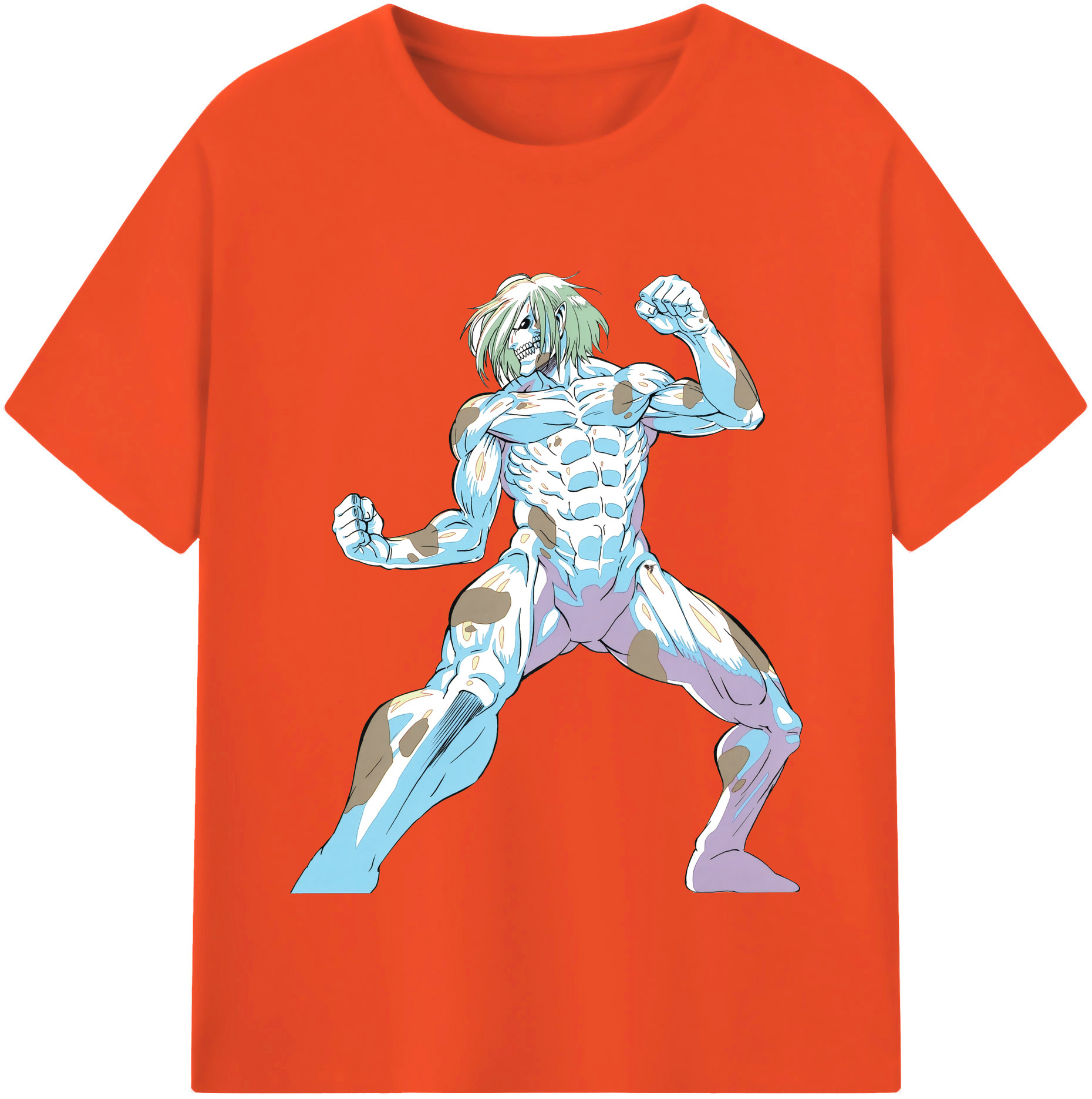 （画像用） 進撃の巨人 Attack on Titan 綿100％半袖Tシャツ（フロントプリント）
