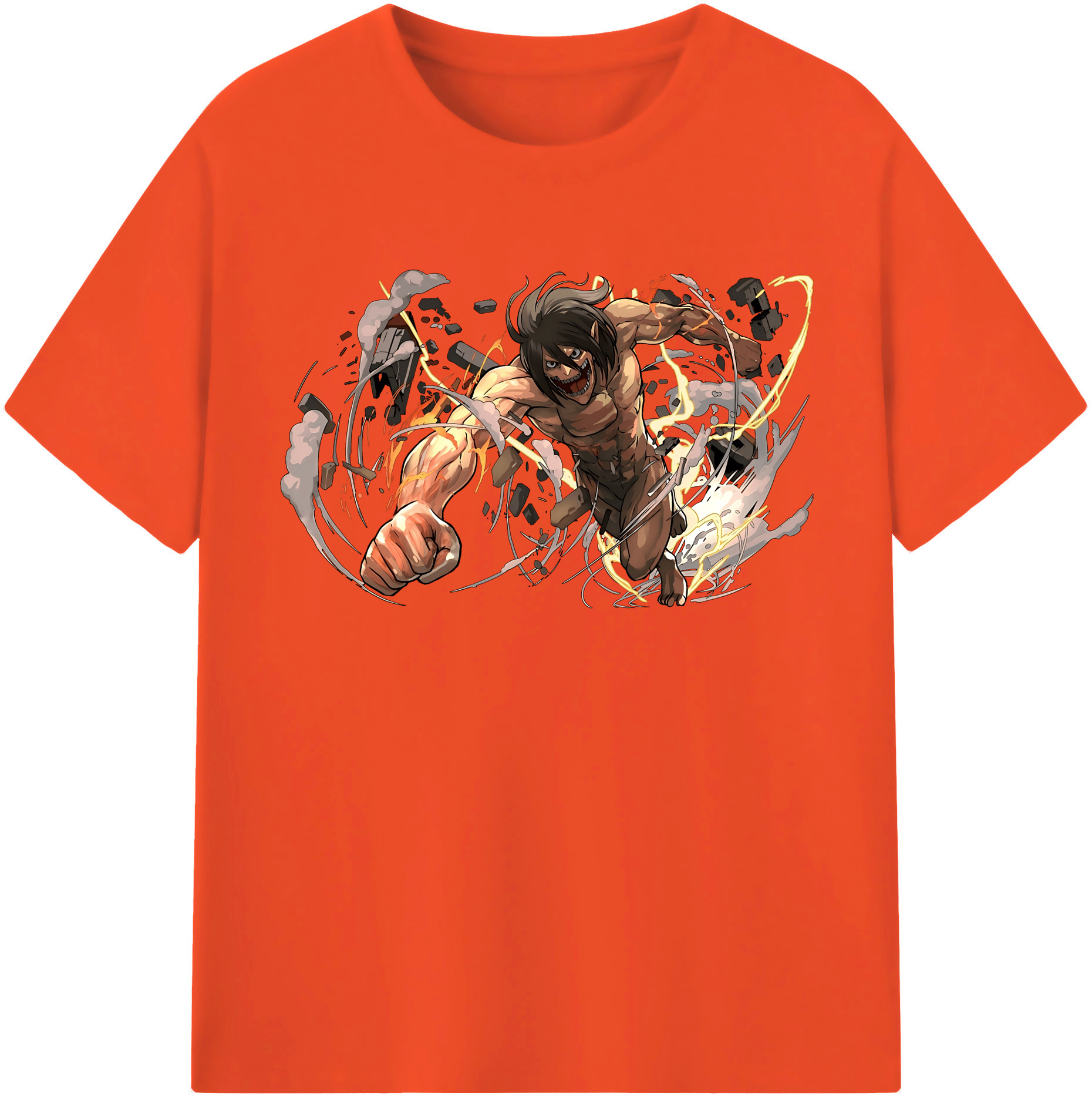 （画像用） 進撃の巨人 Attack on Titan 綿100％半袖Tシャツ（フロントプリント）