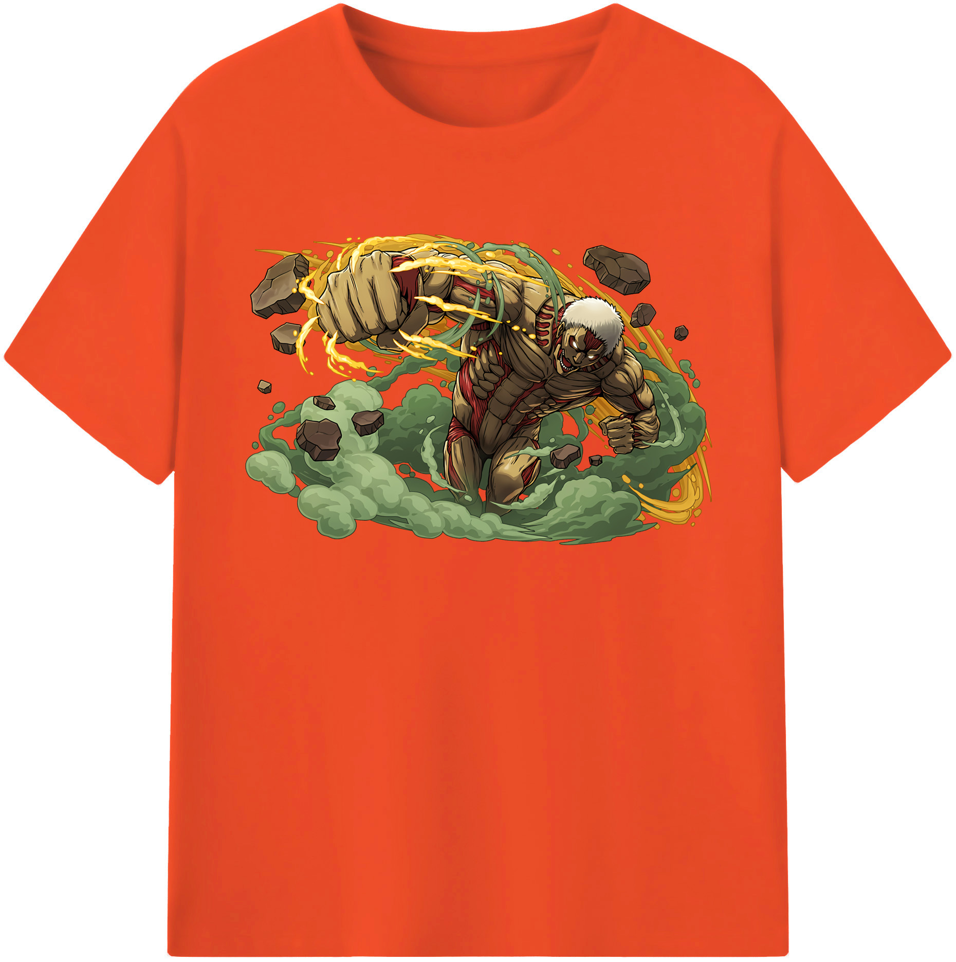 （画像用） 進撃の巨人 Attack on Titan 綿100％半袖Tシャツ（フロントプリント）