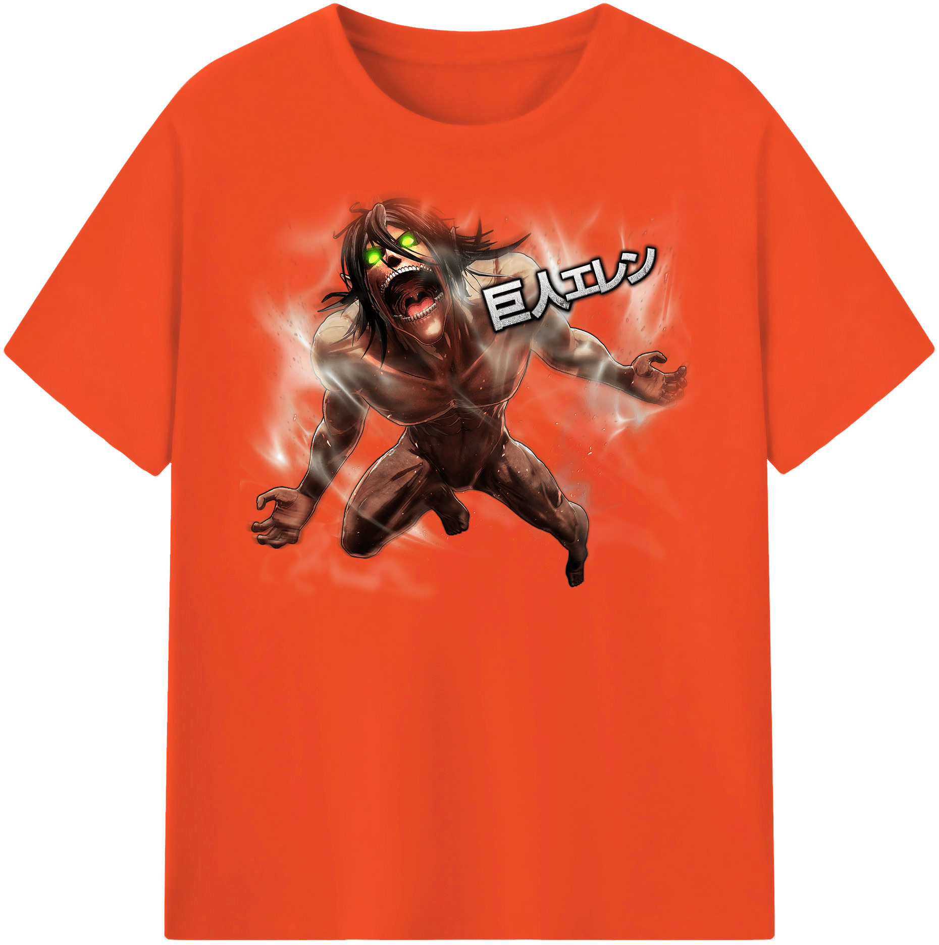 （画像用） 進撃の巨人 Attack on Titan 綿100％半袖Tシャツ（フロントプリント）