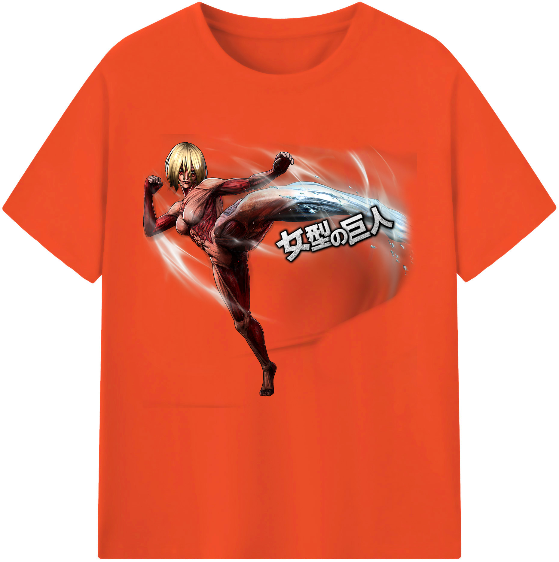 （画像用） 進撃の巨人 Attack on Titan 綿100％半袖Tシャツ（フロントプリント）