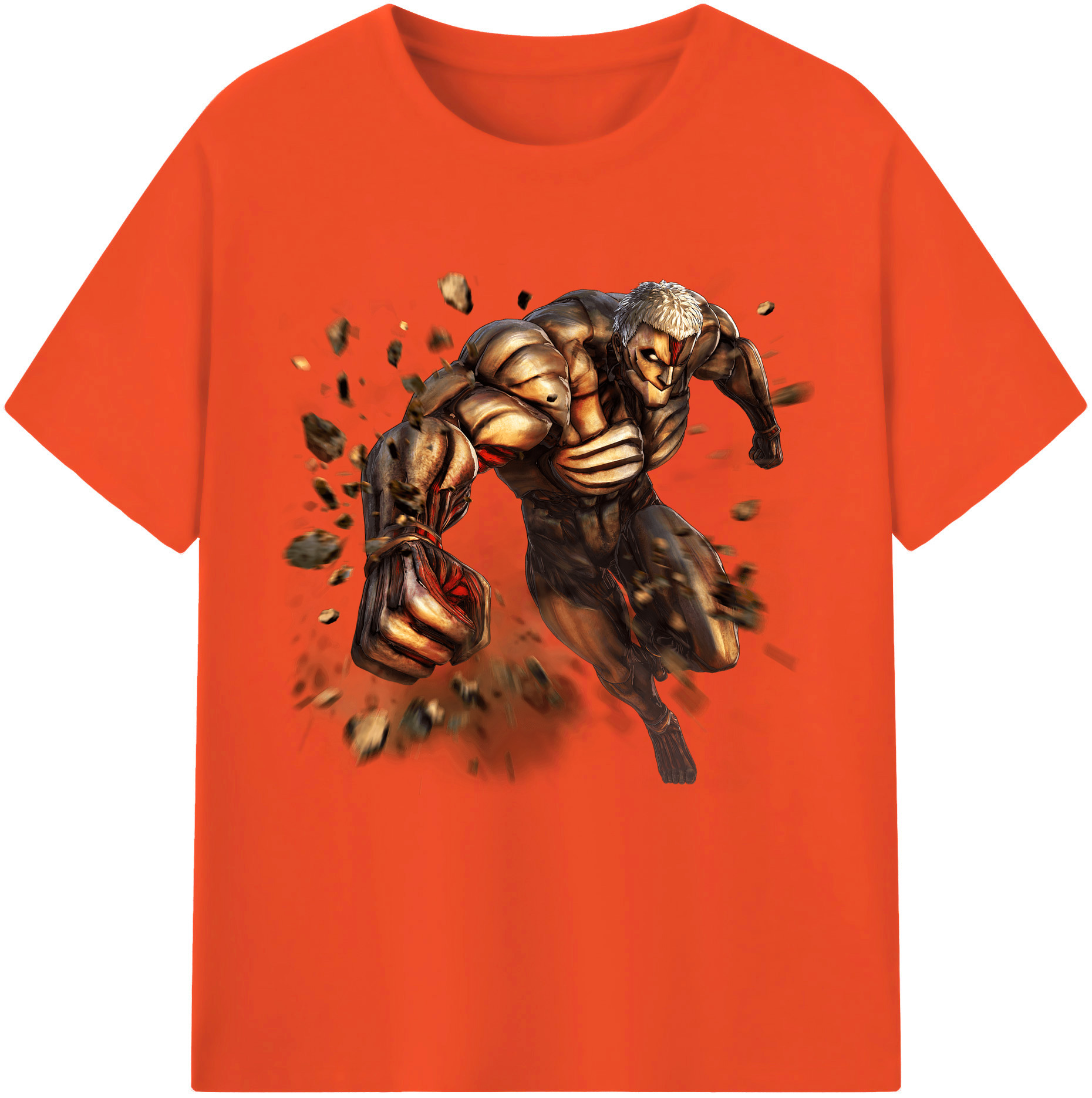 （画像用） 進撃の巨人 Attack on Titan 綿100％半袖Tシャツ（フロントプリント）