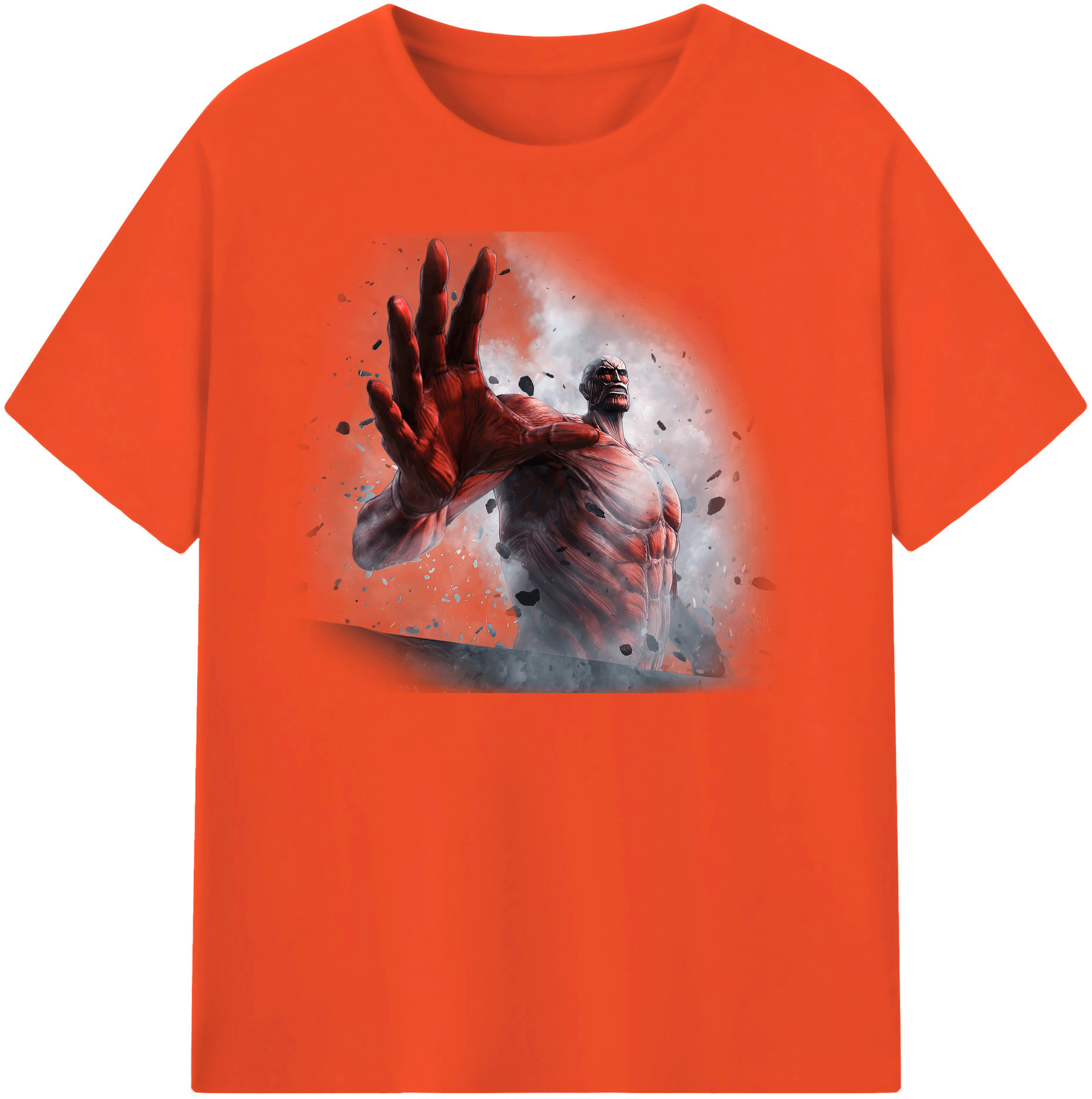（画像用） 進撃の巨人 Attack on Titan 綿100％半袖Tシャツ（フロントプリント）
