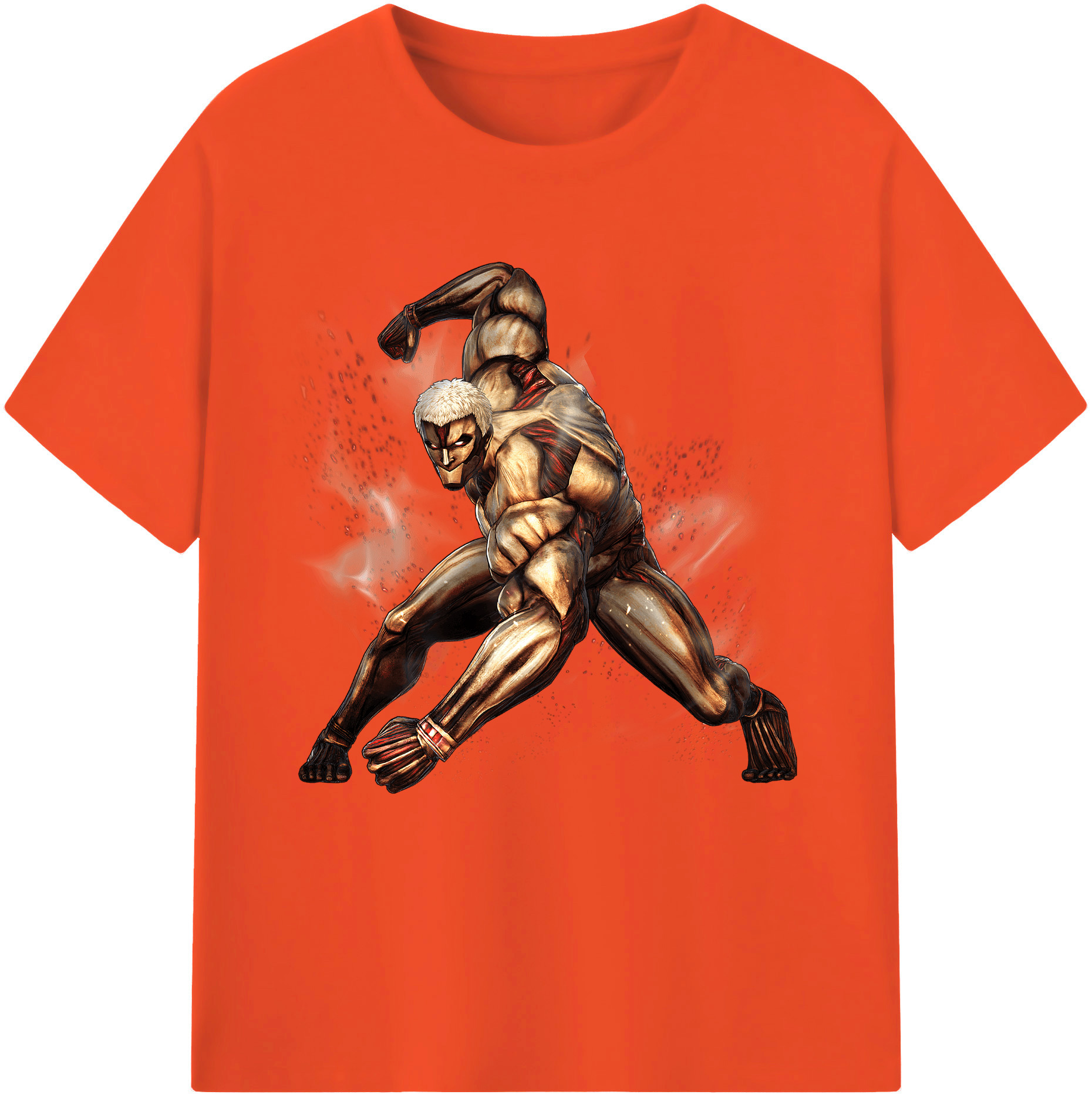 （画像用） 進撃の巨人 Attack on Titan 綿100％半袖Tシャツ（フロントプリント）