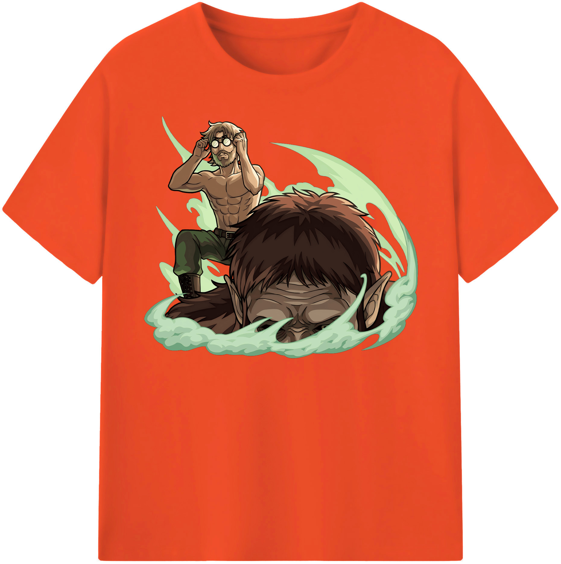 （画像用） 進撃の巨人 Attack on Titan 綿100％半袖Tシャツ（フロントプリント）