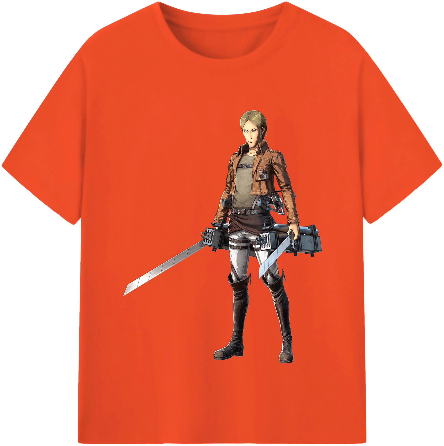 （画像用） 進撃の巨人 Attack on Titan 綿100％半袖Tシャツ（フロントプリント）