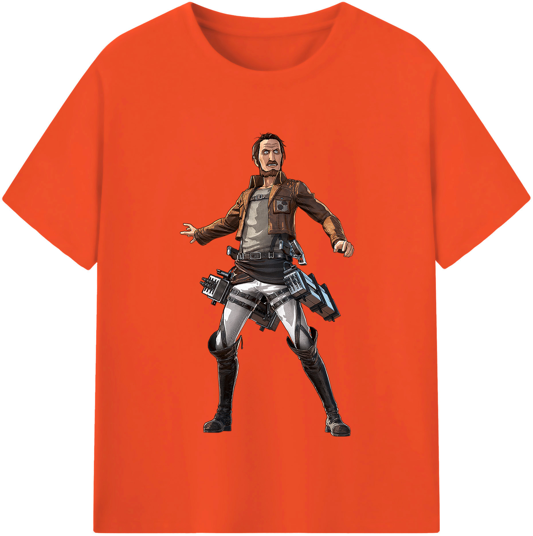（画像用） 進撃の巨人 Attack on Titan 綿100％半袖Tシャツ（フロントプリント）