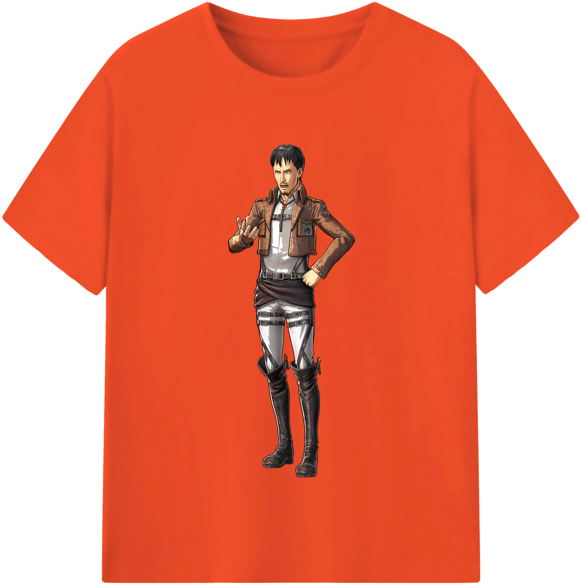 （画像用） 進撃の巨人 Attack on Titan 綿100％半袖Tシャツ（フロントプリント）
