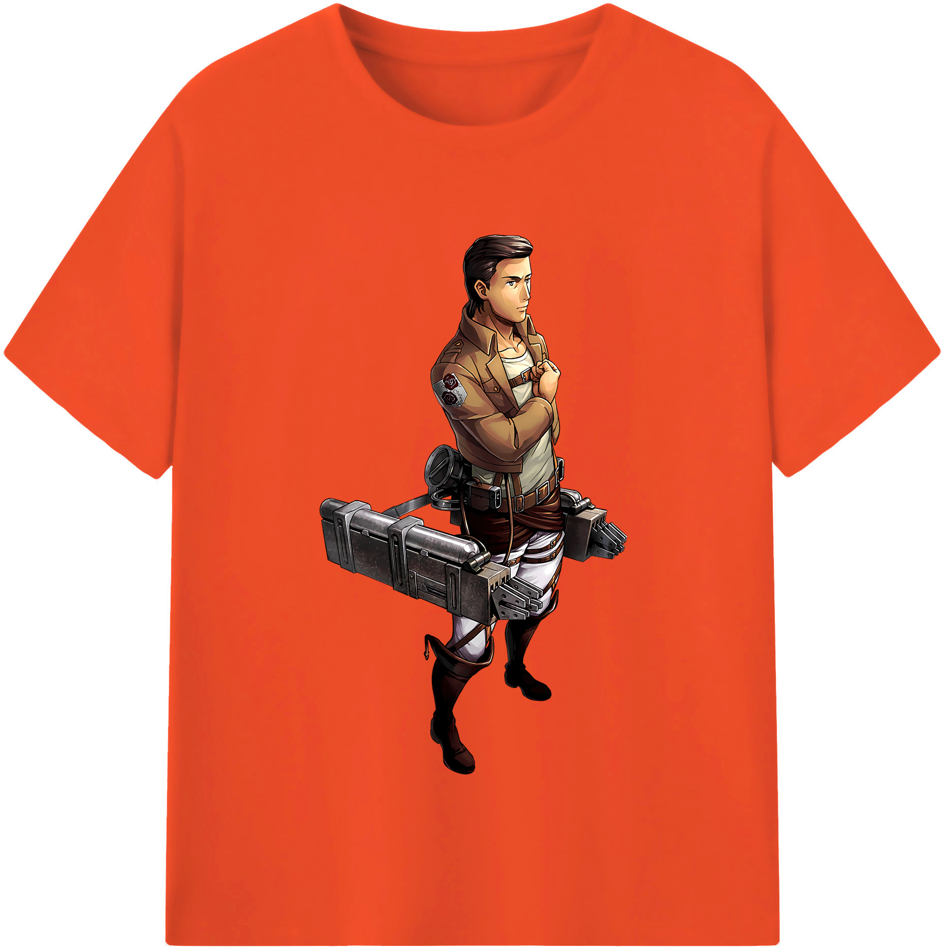 （画像用） 進撃の巨人 Attack on Titan 綿100％半袖Tシャツ（フロントプリント）