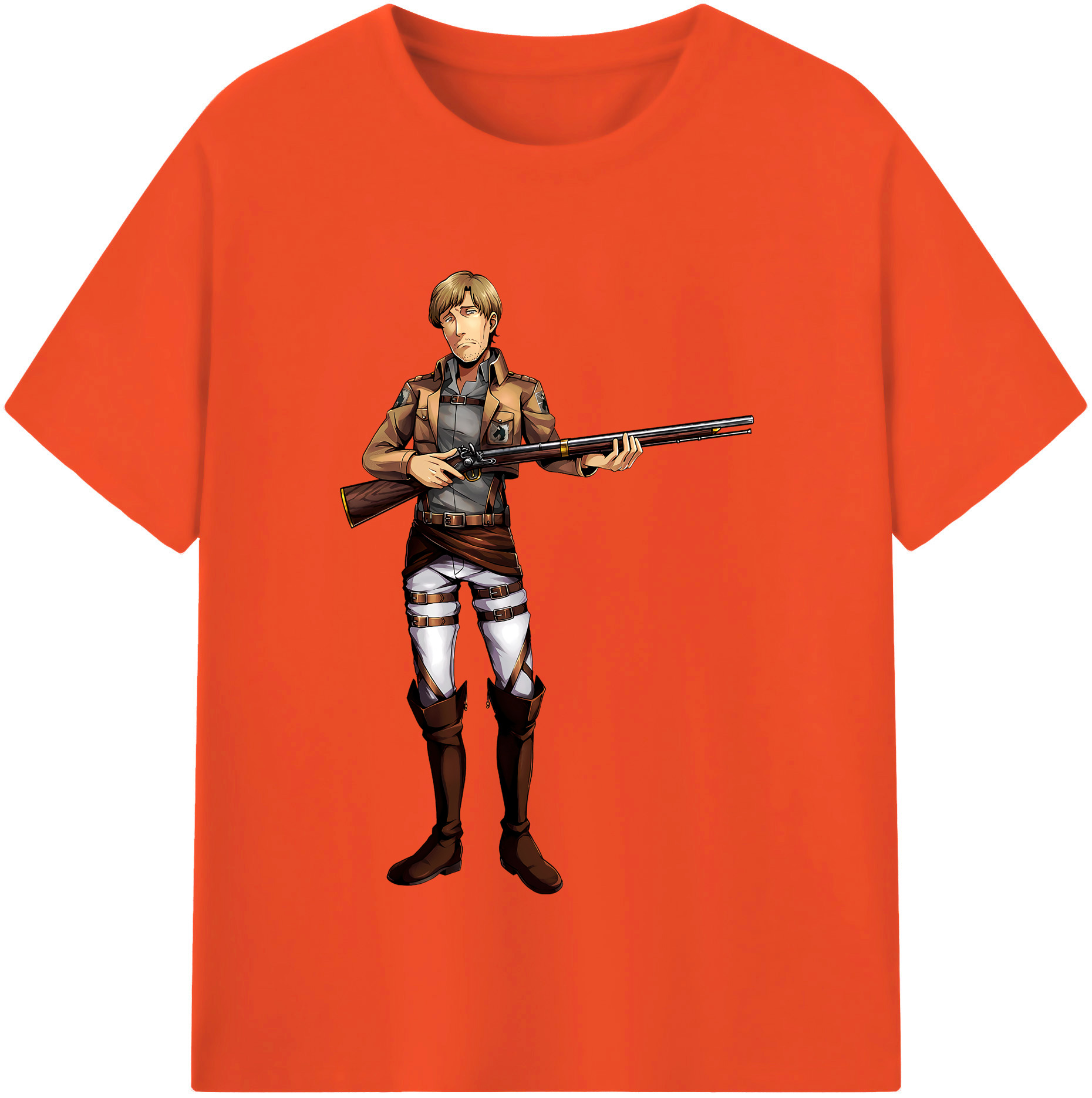 （画像用） 進撃の巨人 Attack on Titan 綿100％半袖Tシャツ（フロントプリント）